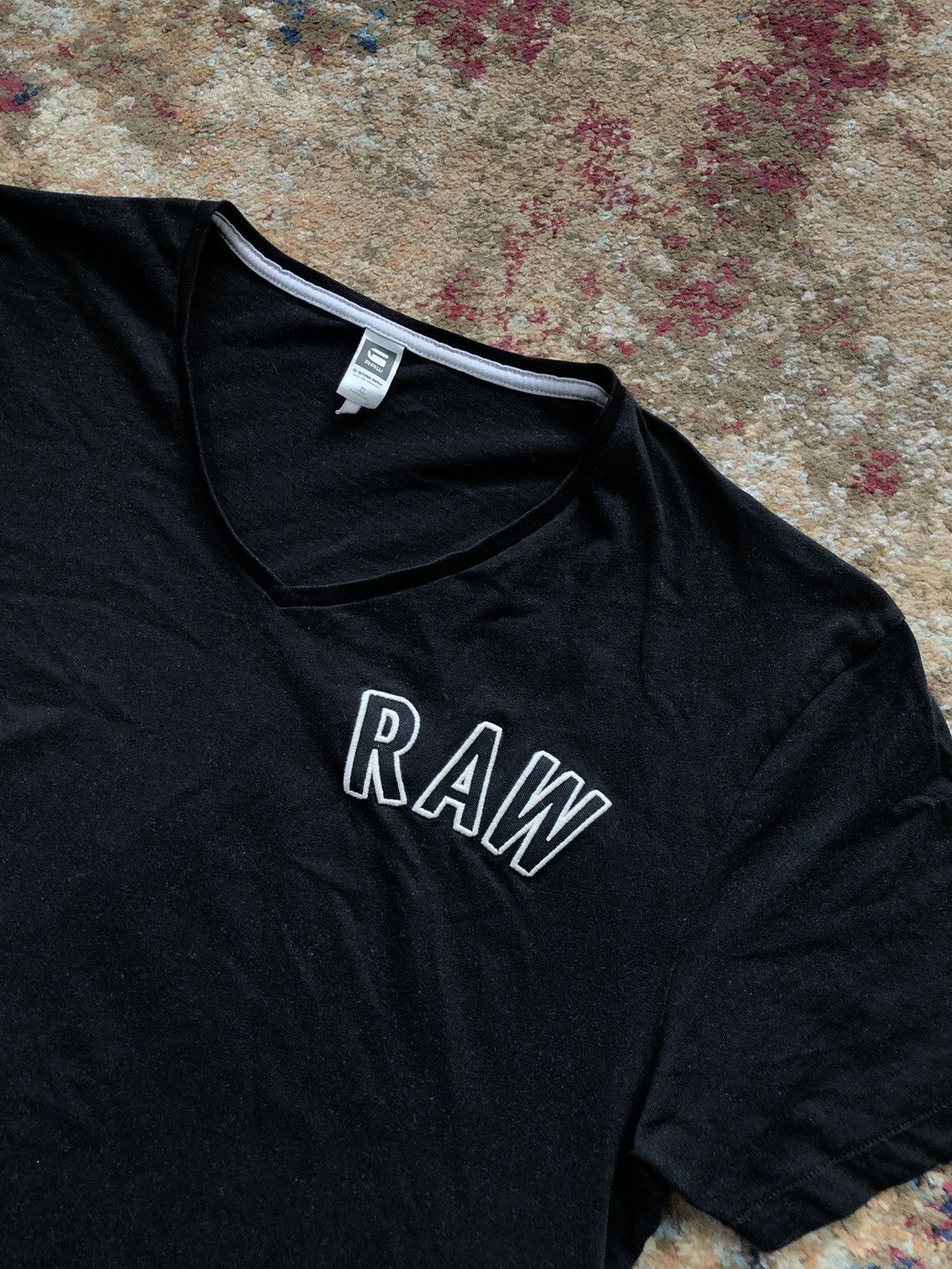 G-Star × Vintage 90’s G STAR RAW RETRO V-NECK AVANT-GARDE Y2K TEE Size US XL / EU 56 / 4 - 2 Thumbnail