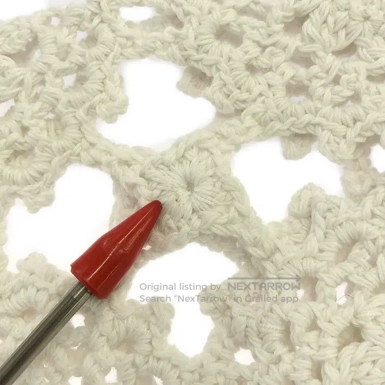 Comme des Garcons Comme Des Garcons Women's White Cotton Crochet Openwork Kn Size S / US 4 / IT 40 - 7 Thumbnail
