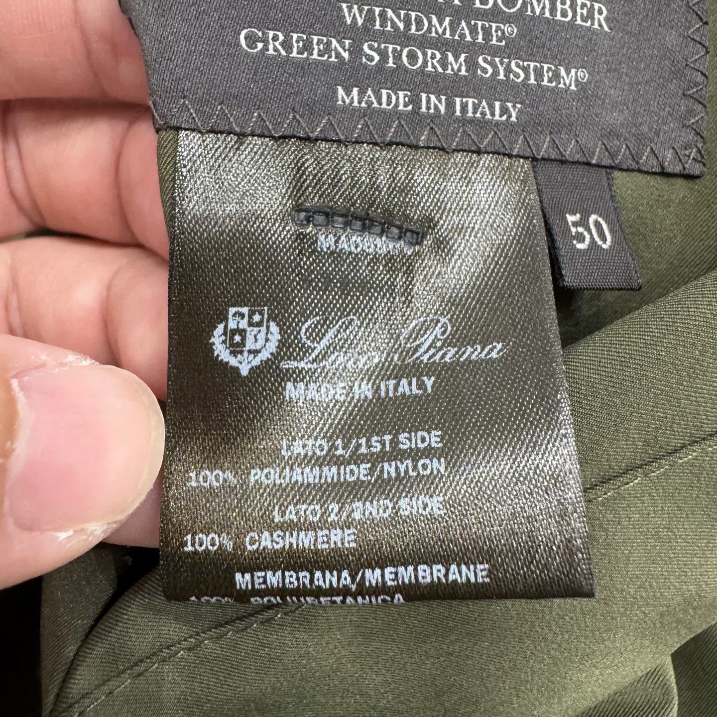 Loro Piana reversible cashmere jacket in olive green Size US L / EU 52-54 / 3 - 6 Thumbnail