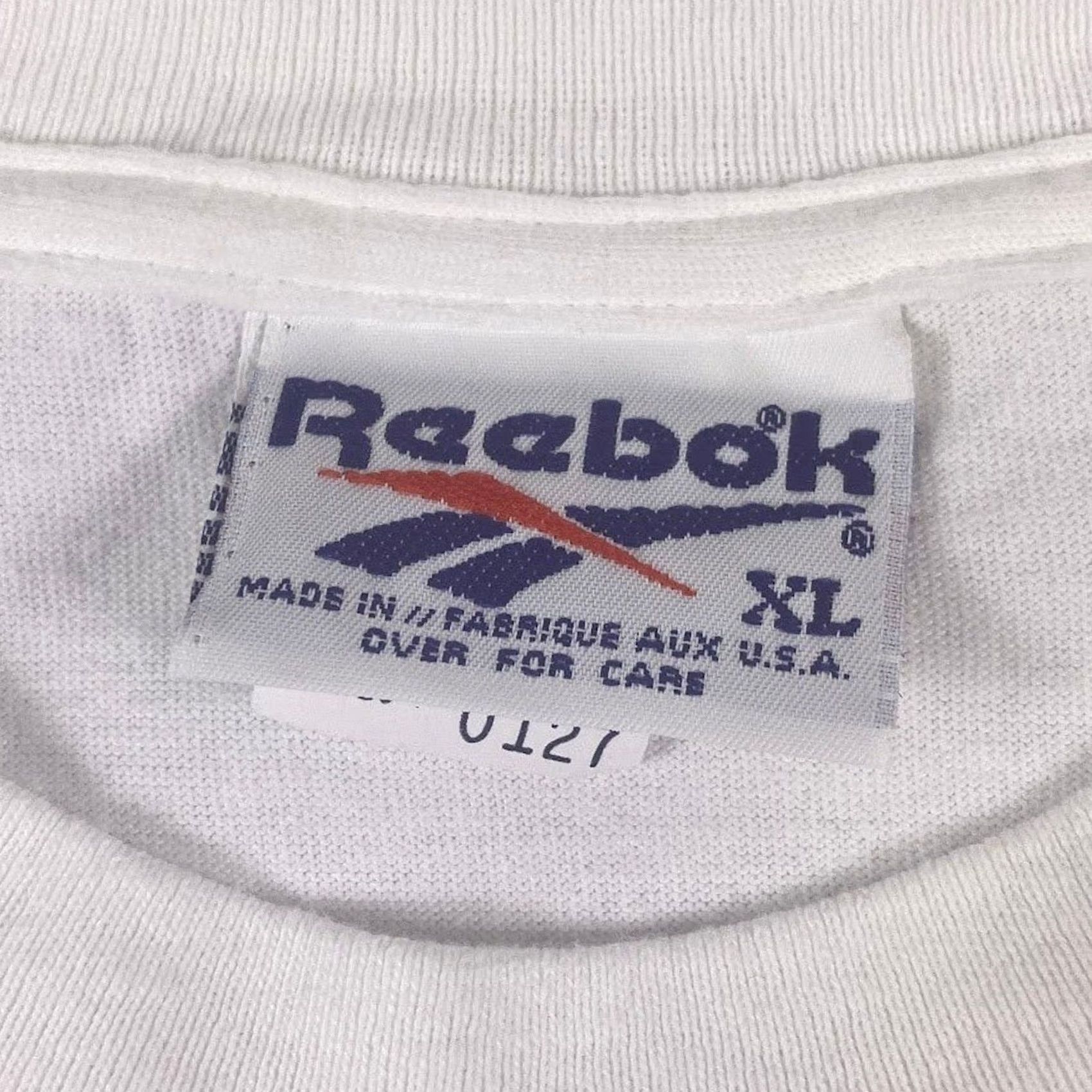Reebok VINTAGE Reebok T Shirt White Red Logo Graphic Stallion Back Hit Graphic XL Mens Size US XL / EU 56 / 4 - 3 Thumbnail
