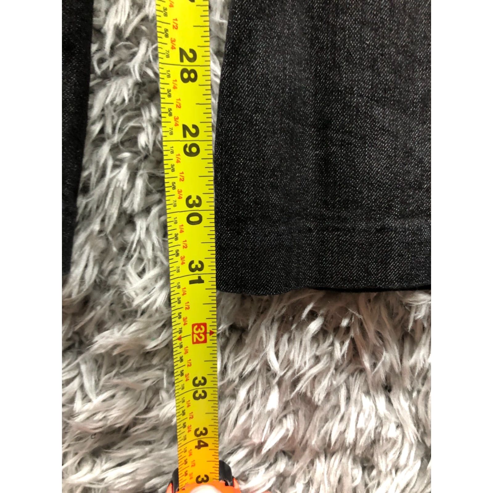 Lee Lee Modern Series Curvy Jeans Size 10 Womens Mid Rise Dark Wash Black Denim Jeans Size 32" / US 10 / IT 46 - 3 Thumbnail