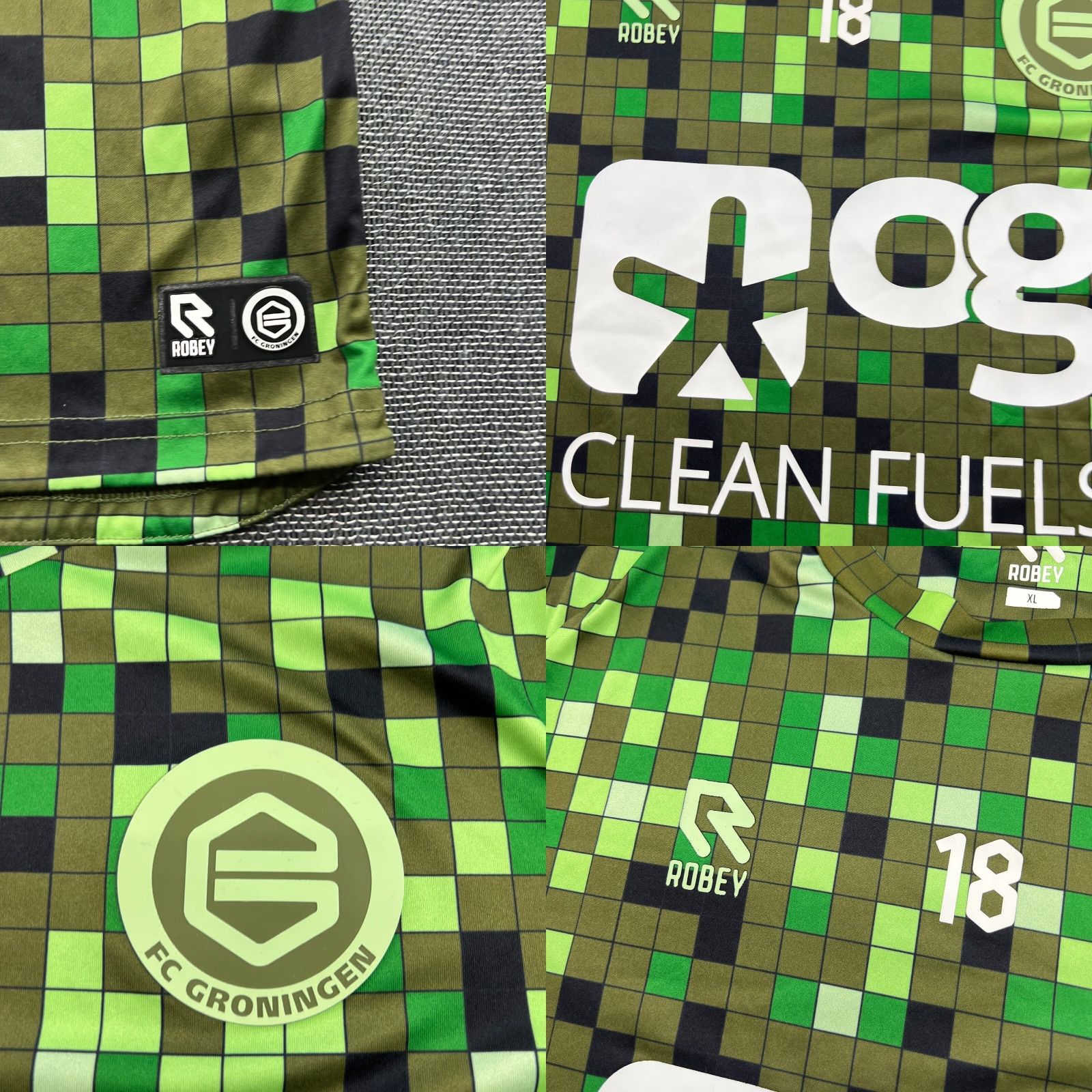Obey Groningen Warm Up Shirt 2023 2024 Training Mens XL Robey Adult Shirt Shirt Mens XL Multicolor Football Jersey Moisture Wicking Quick Dry Size US XL / EU 56 / 4 - 8 Thumbnail