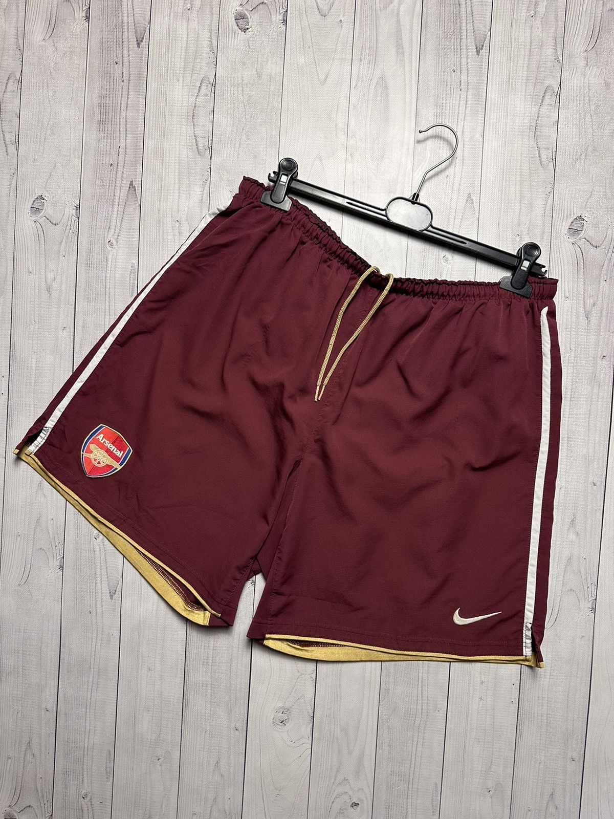 Nike × Vintage Vintage Arsenal soccer shorts Nike size XL rare Size US 36 / EU 52 - 1 Thumbnail