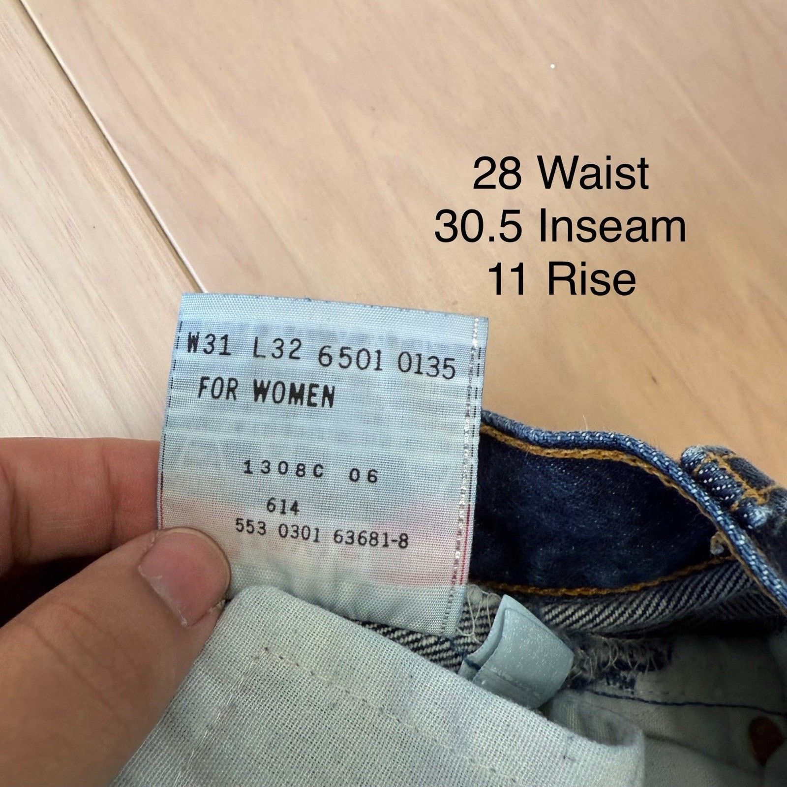 Levi's × Vintage Vintage Levis 501 Jeans 28 Blue Made In USA 90s Straight Leg Size US 28 / EU 44 - 5 Thumbnail