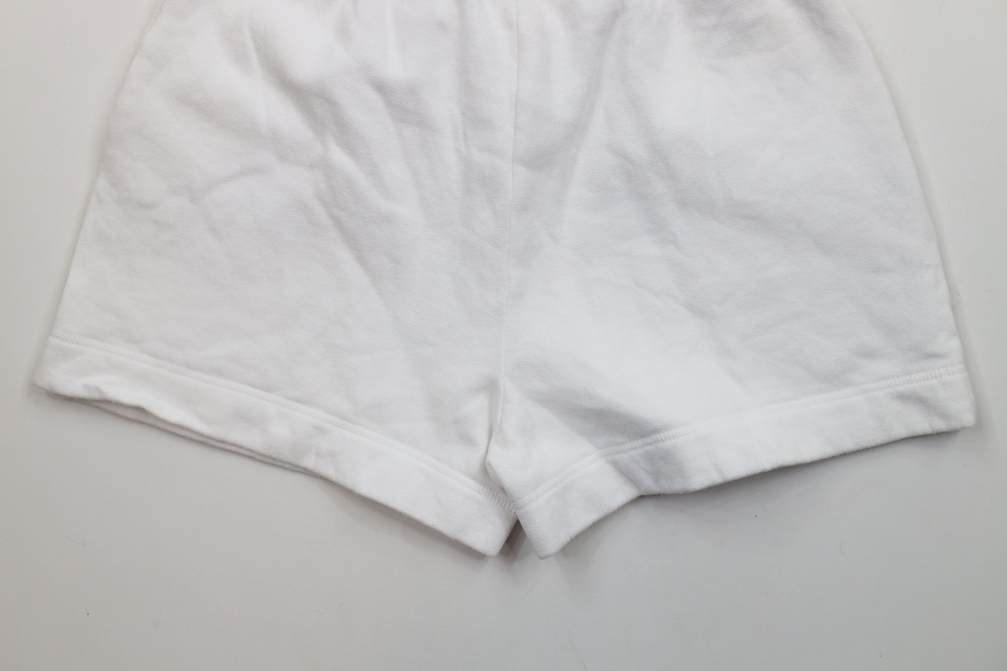 Vintage Vintage 90s Streetwear Blank Sweatpants Shorts White USA Size 26" / US 2 / IT 38 - 10 Thumbnail
