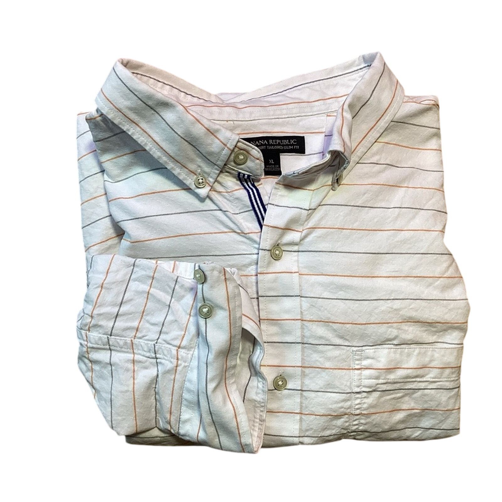 Banana Republic Banana Republic Slim Fit Oxford Size US XL / EU 56 / 4 - 1 Thumbnail