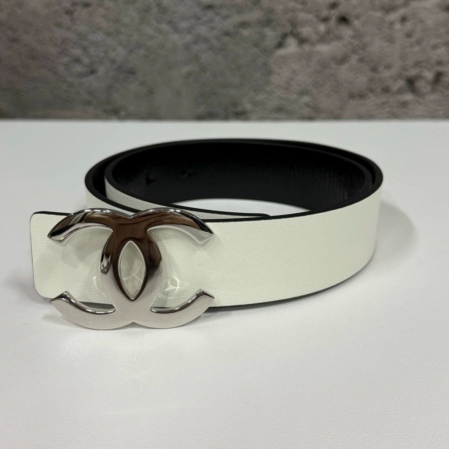Chanel Chanel Black & White Reversible Belt 75 New Size ONE SIZE - 2 Thumbnail