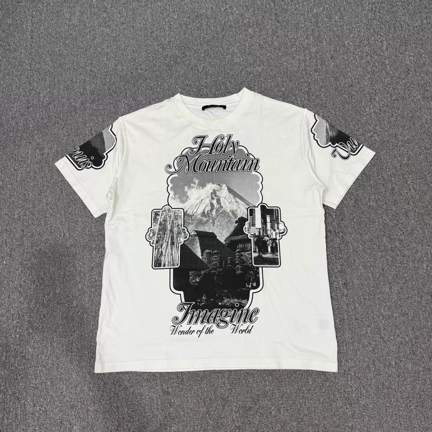 Louis Vuitton LV White Snow Mt Print Short Sleeve Tee L 99 New Size US L / EU 52-54 / 3 - 1 Thumbnail