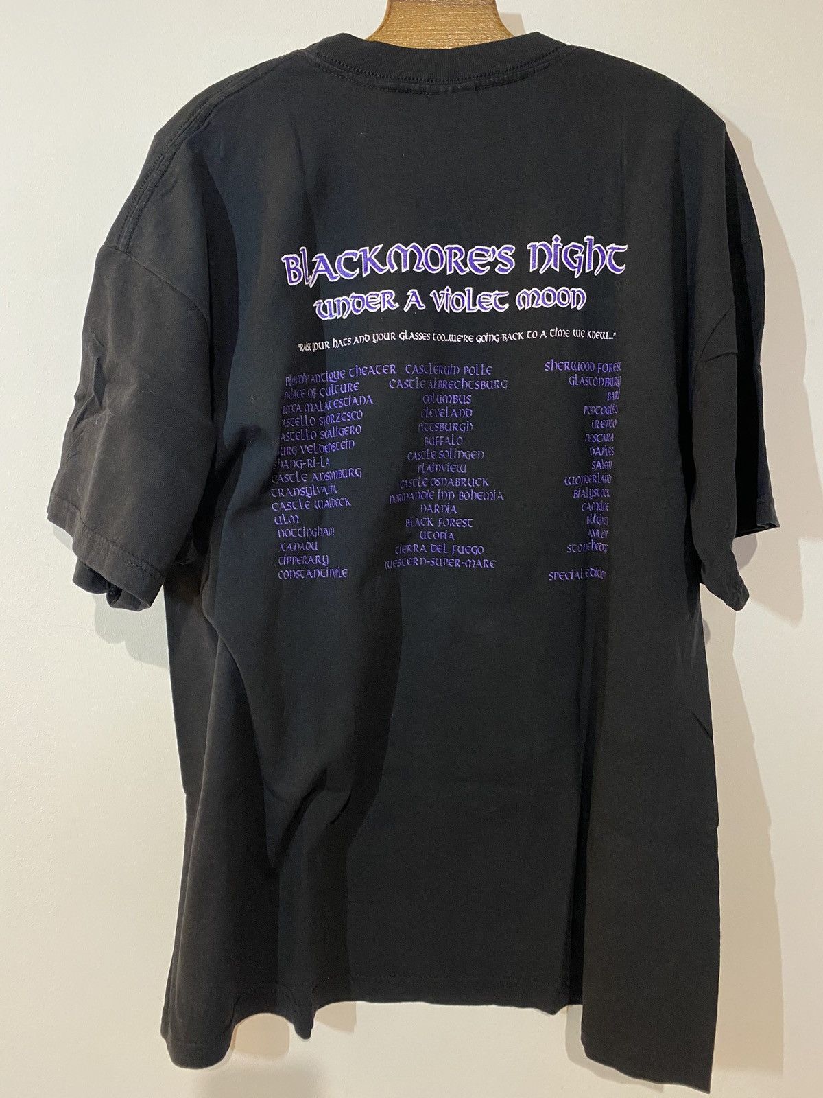 Band Tees × Vintage Vintage 90s Ritchie Blackmore night shirt under violet moon Size US XL / EU 56 / 4 - 6 Thumbnail