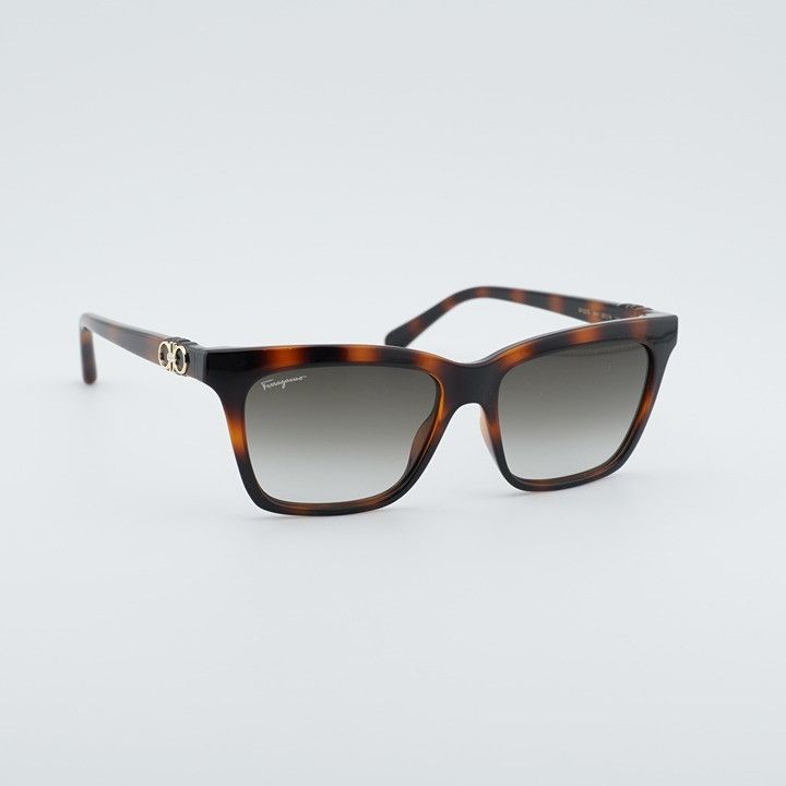 Salvatore Ferragamo Salvatore Ferragamo SF1027S 214 Sunglasses Havana Square Size ONE SIZE - 7 Thumbnail