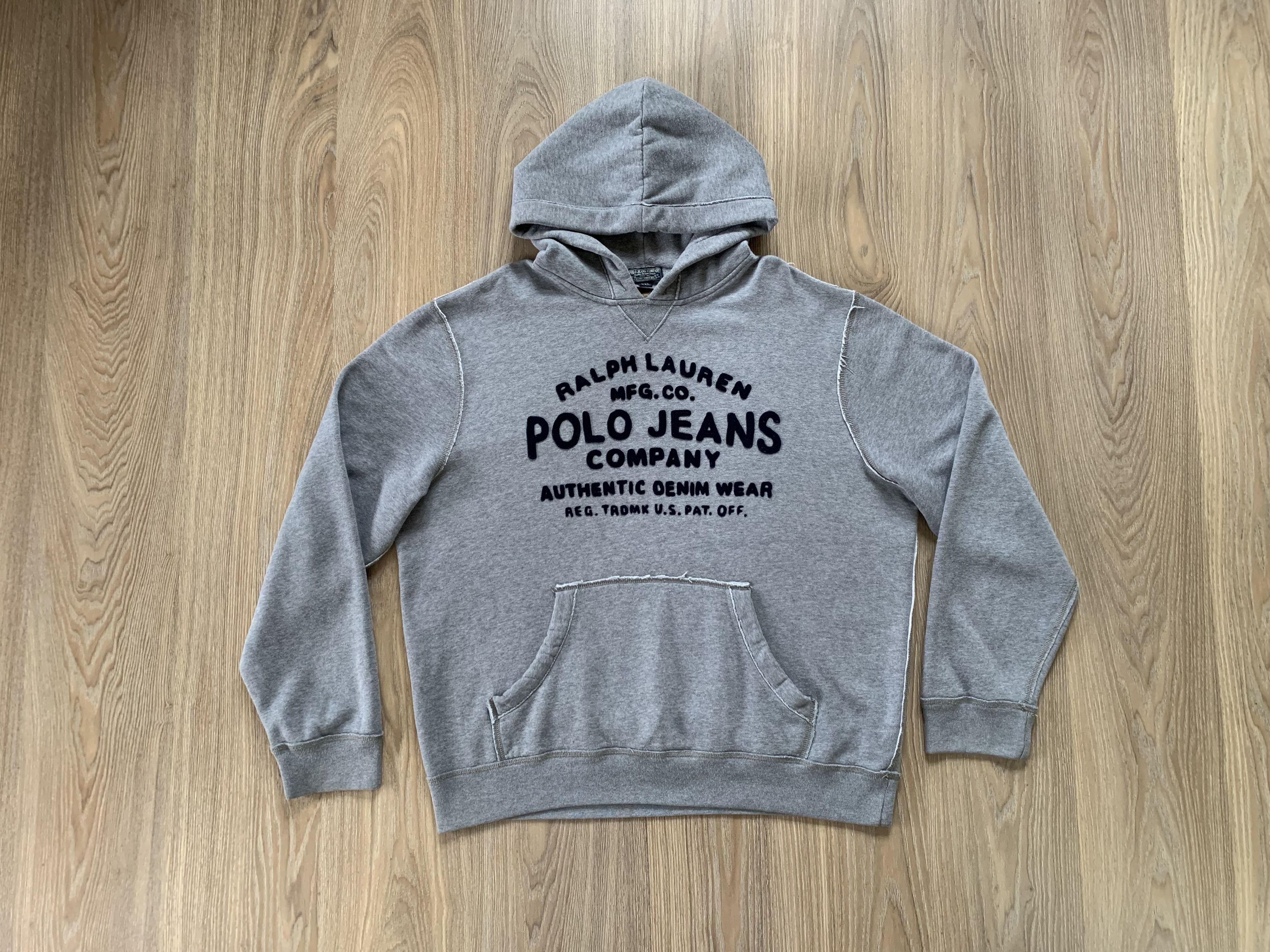 Polo Ralph Lauren × Ralph Lauren × Vintage Ralph Lauren Vintage Grey Cotton Hoodie Size US XXL / EU 58 / 5 - 1 Thumbnail