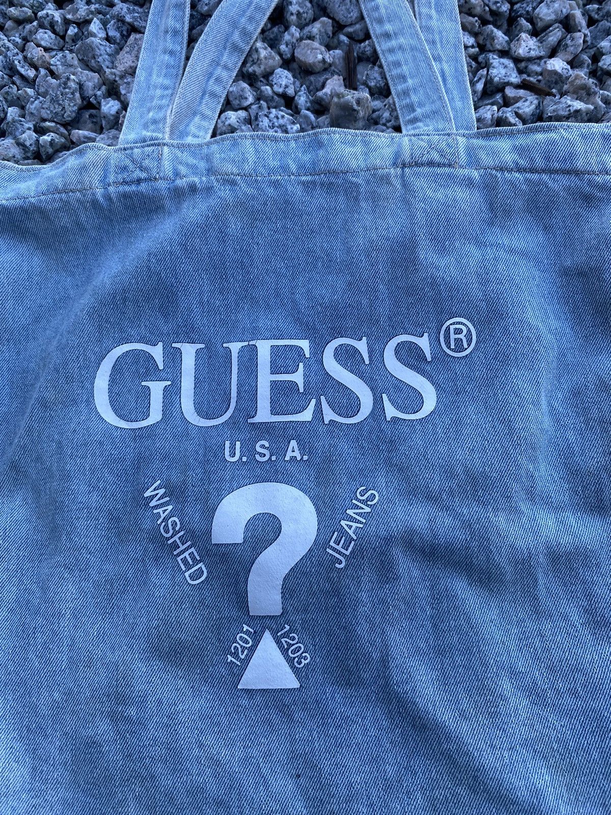 Vintage Guess Jeans Sling Tote Bag Unisex Vintage Vtg Size ONE SIZE - 2 Thumbnail