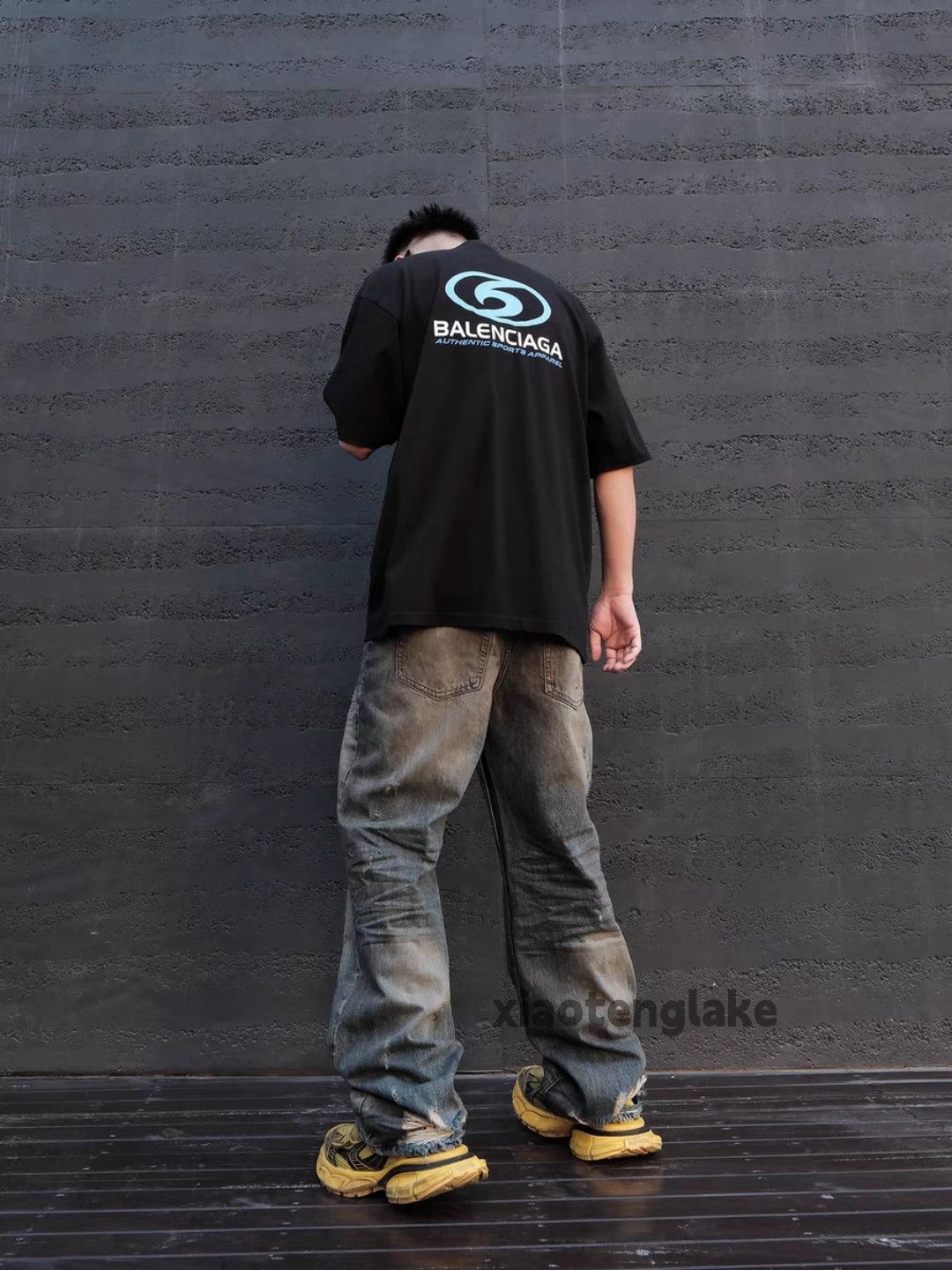 Jean × Vintage washed faded stain rusty punk grunge baggy jeans Size US 34 / EU 50 - 2 Thumbnail