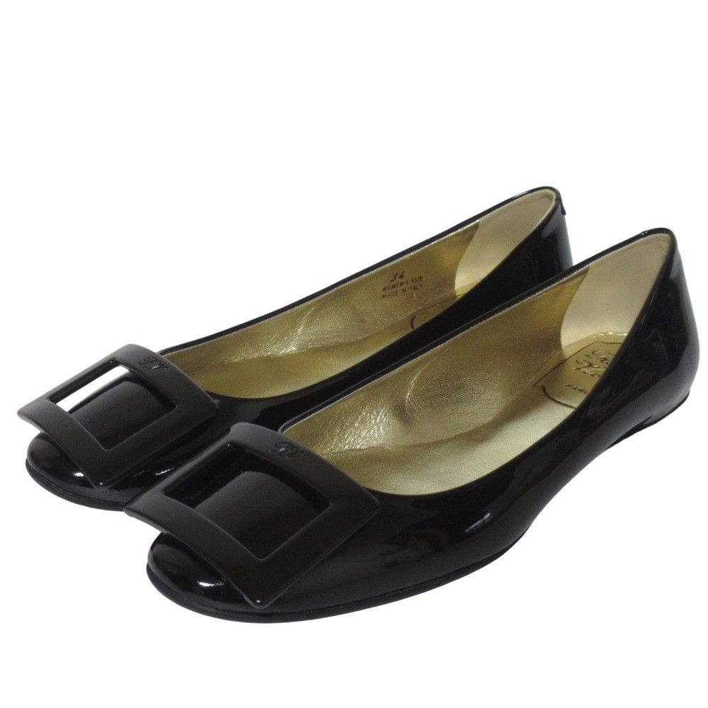 Roger Vivier Roger Vivier Roger Vivier Square Buckle Patent Leather Flats Leather Shoes DUTY FREE for USA Size ONE SIZE - 1 Thumbnail