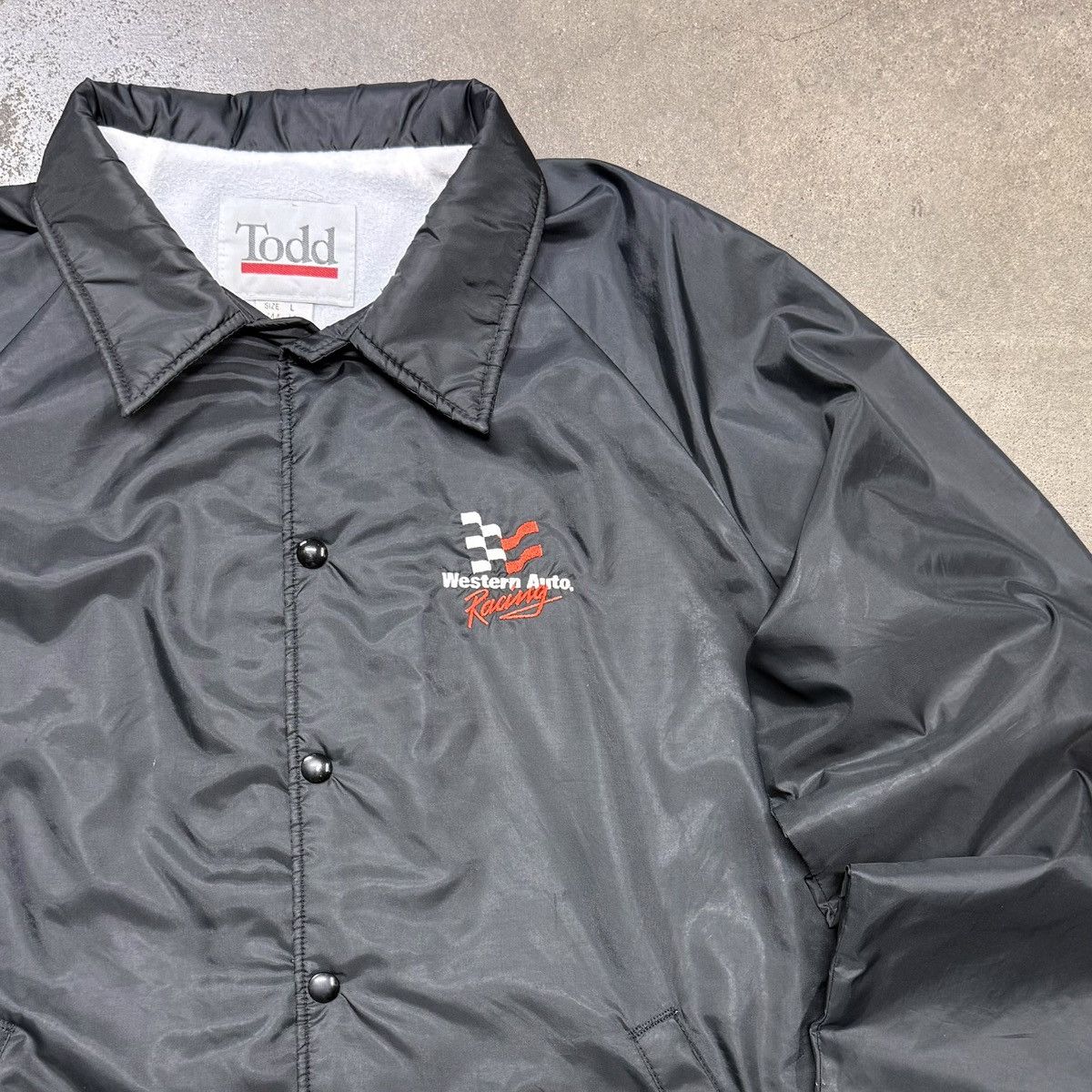 Vintage Todd Vintage Racing Jacket Bomber USA Made 90s Grunge Size US L / EU 52-54 / 3 - 2 Thumbnail