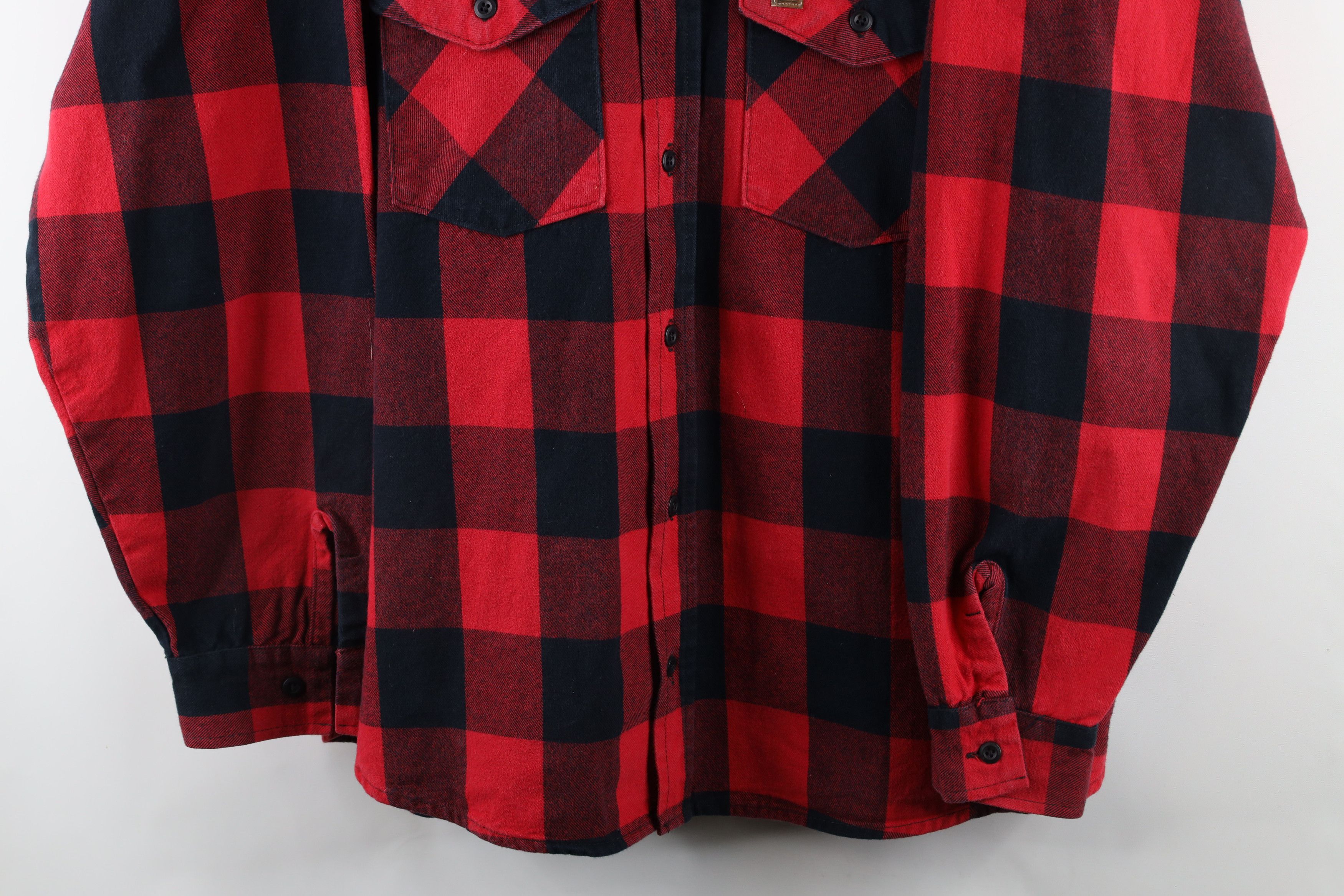 Vintage Vintage 90s Big Bill Flannel Button Shirt Buffalo Plaid USA Size US XXL / EU 58 / 5 - 3 Thumbnail