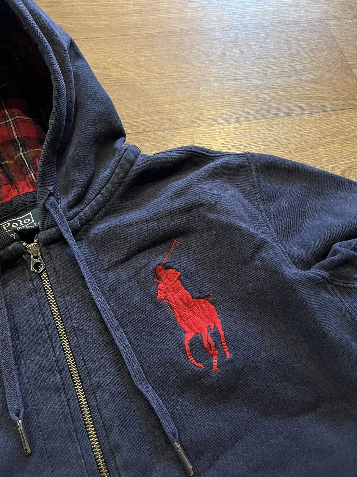 Polo Ralph Lauren Zip-hoodie Polo Ralph Lauren big logo 3 vintage rare Size US L / EU 52-54 / 3 - 4 Thumbnail