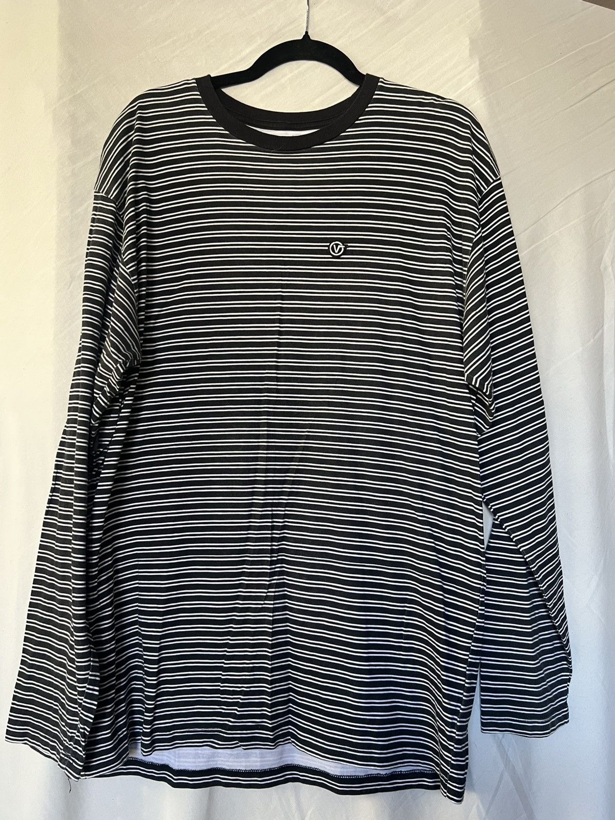 Vans Vans shirt striped black and white long sleeve Size US L / EU 52-54 / 3 - 1 Thumbnail