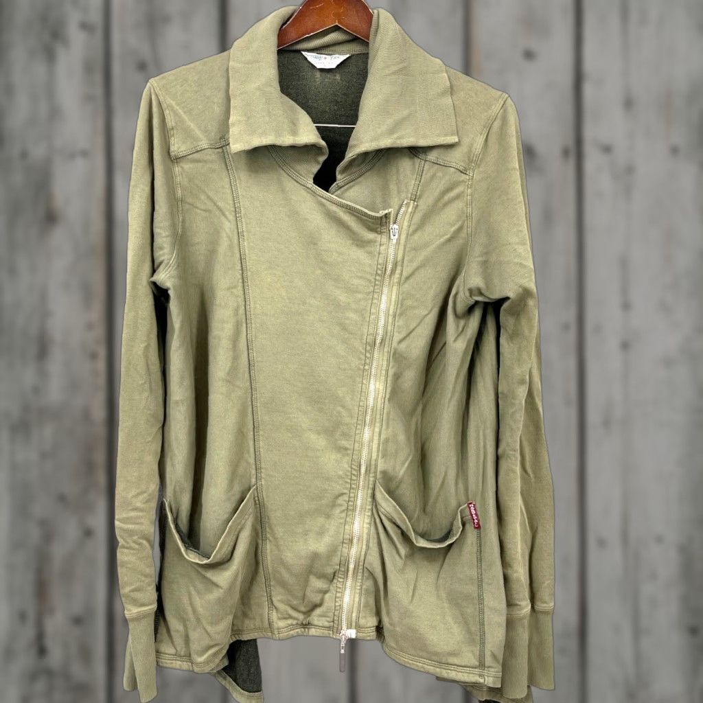 Hard Tail Hard Tail Forever Asymmetric Full Zip Sweater Womens S Grunge Sweatshirt Boho Size S / US 4 / IT 40 - 1 Thumbnail