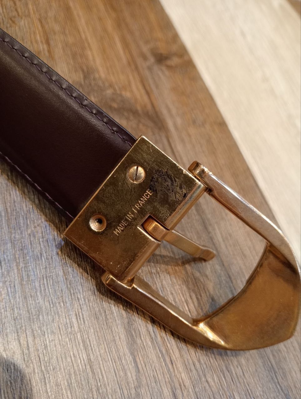 Louis Vuitton LUXURY LOUIS VUITTON LEATHER BELT Size ONE SIZE - 4 Thumbnail