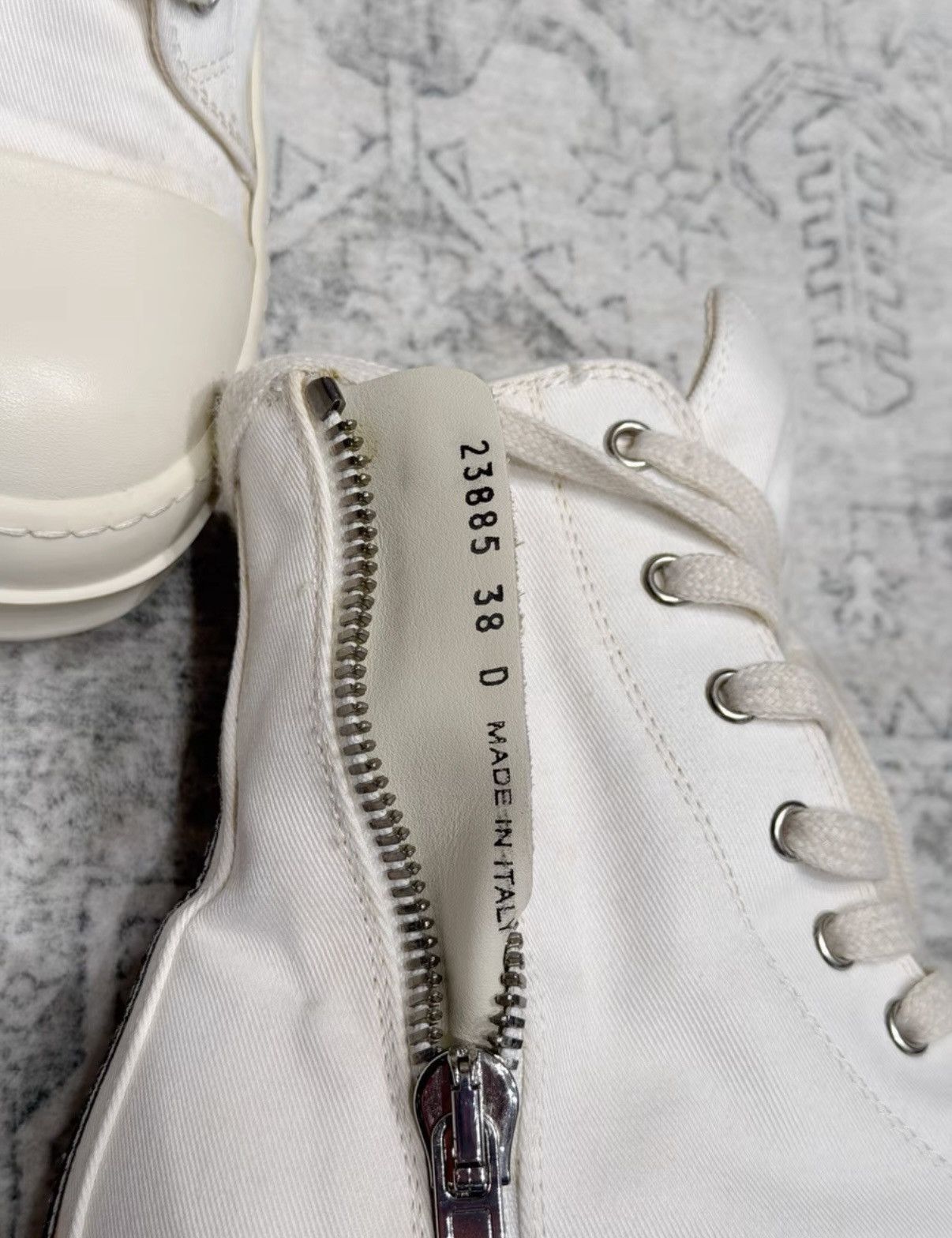 Rick Owens Rick Owens x Converse milk white canvas sneakers Size US 7 / IT 37 - 6 Thumbnail
