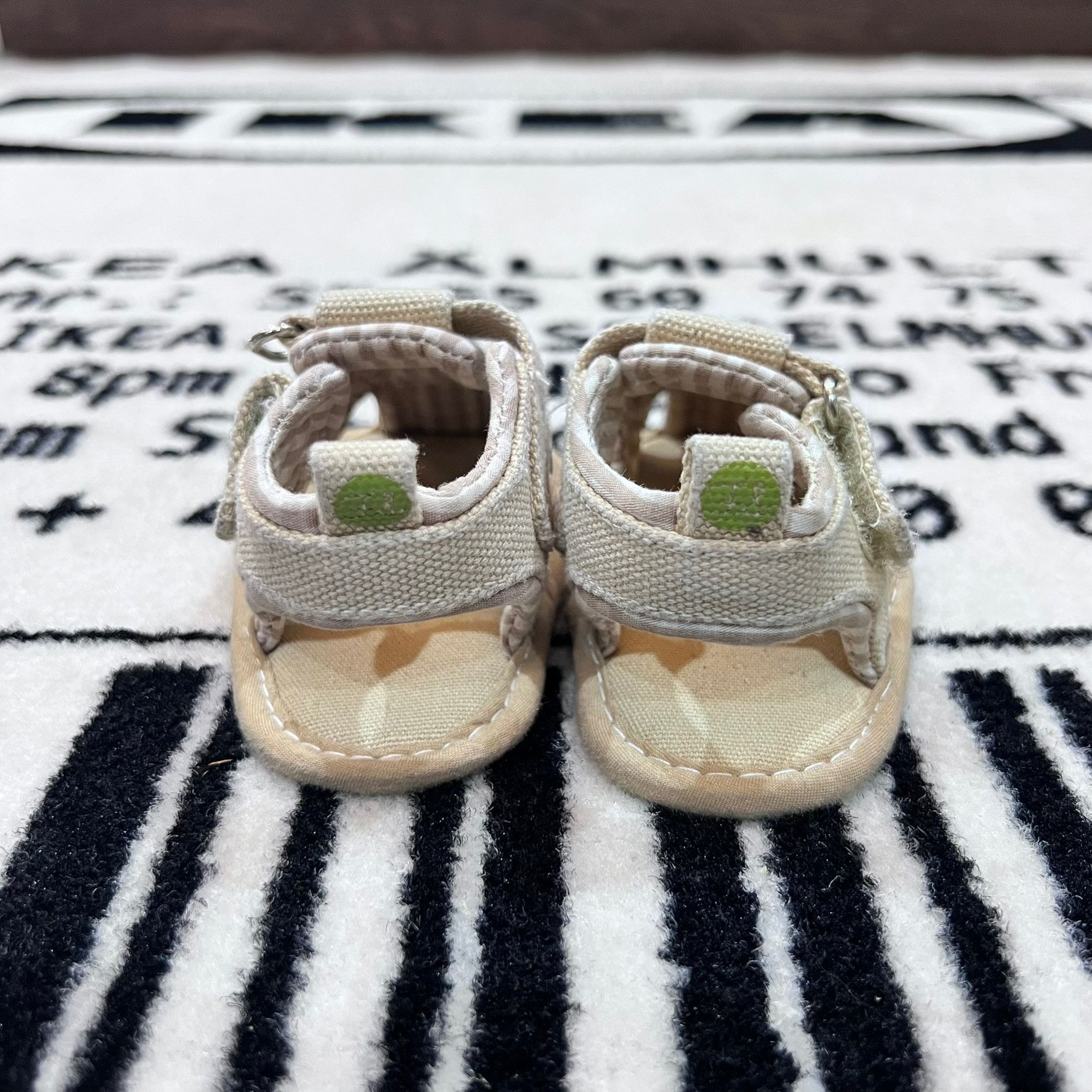 Other First Steps Canvas Hook & Loop Velcro Strap Baby Sandal Size US 5 / EU 37 - 4 Thumbnail