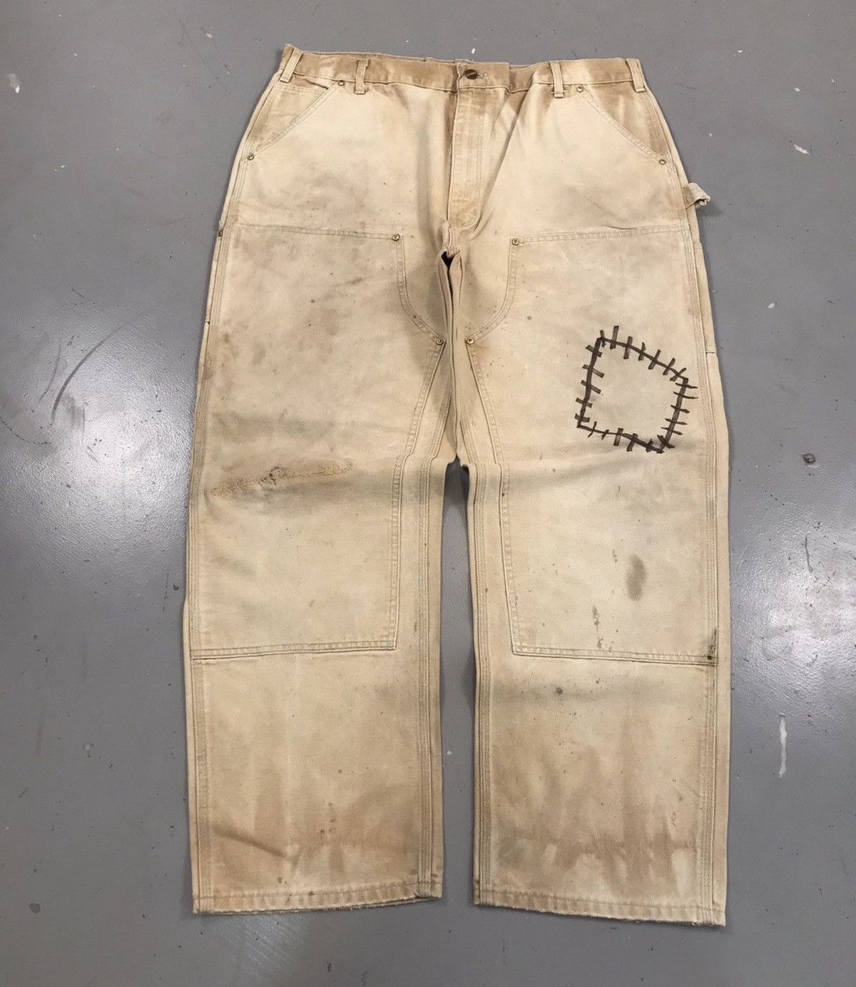 Carhartt Vintage super thrashed carhartt double knee denim Size US 40 / EU 56 - 1 Thumbnail