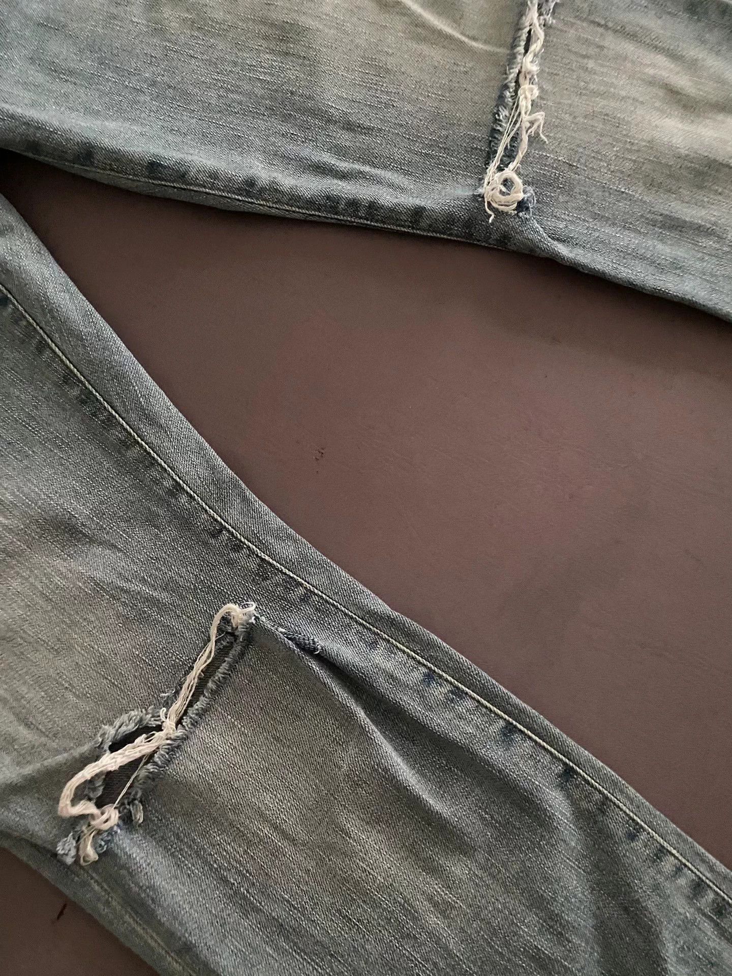 Saint Laurent slp16SS runway-style distressed jeans