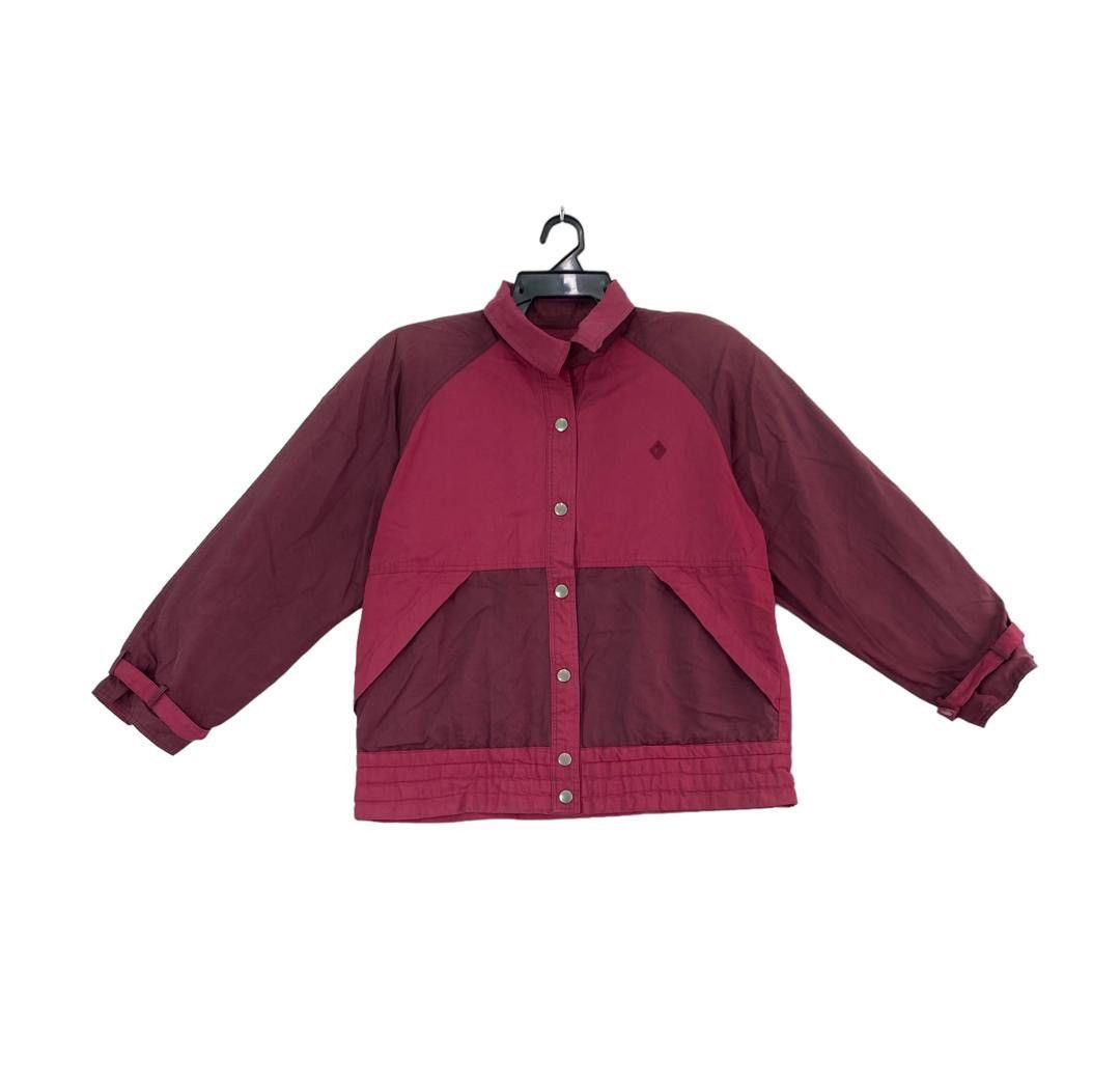Christian Dior Monsieur × Vintage Vtg 90s Christian Dior Sport burgundy red bomber jacket Size M / US 6-8 / IT 42-44 - 1 Thumbnail