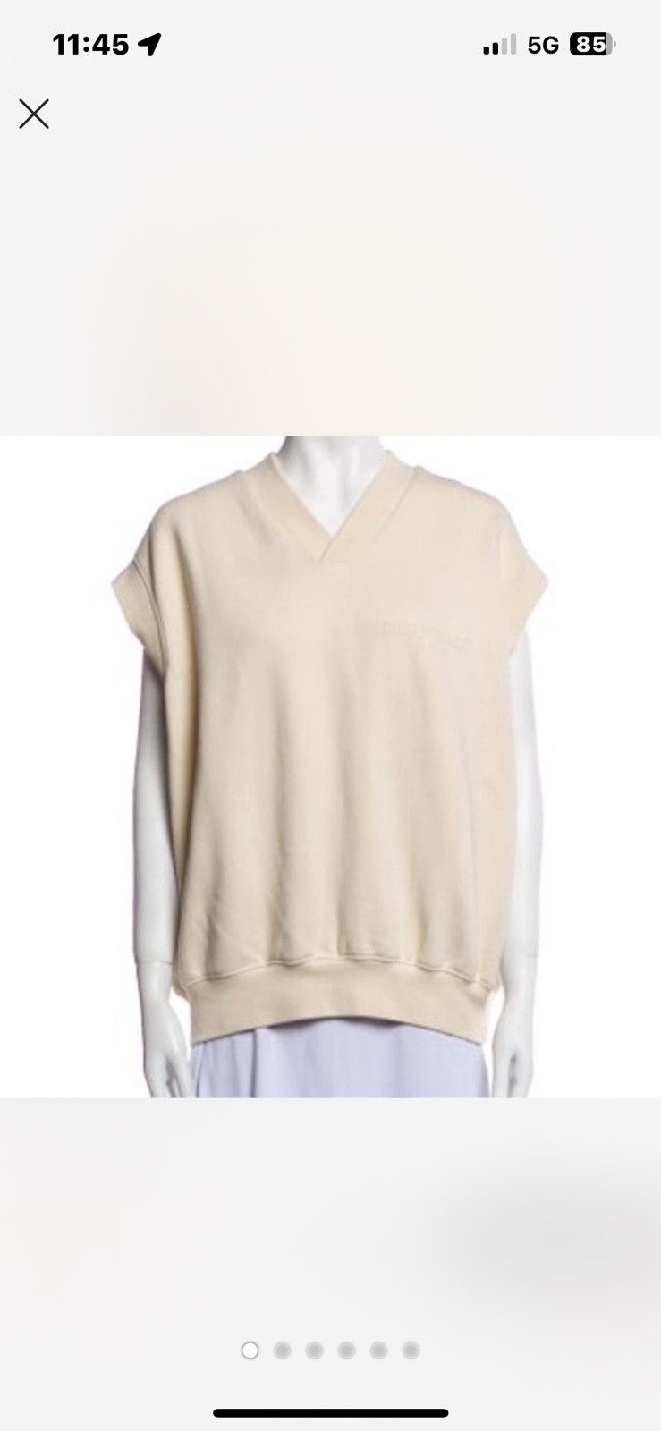 Essentials fear of god essentials cream vest Size M / US 6-8 / IT 42-44 - 1 Thumbnail