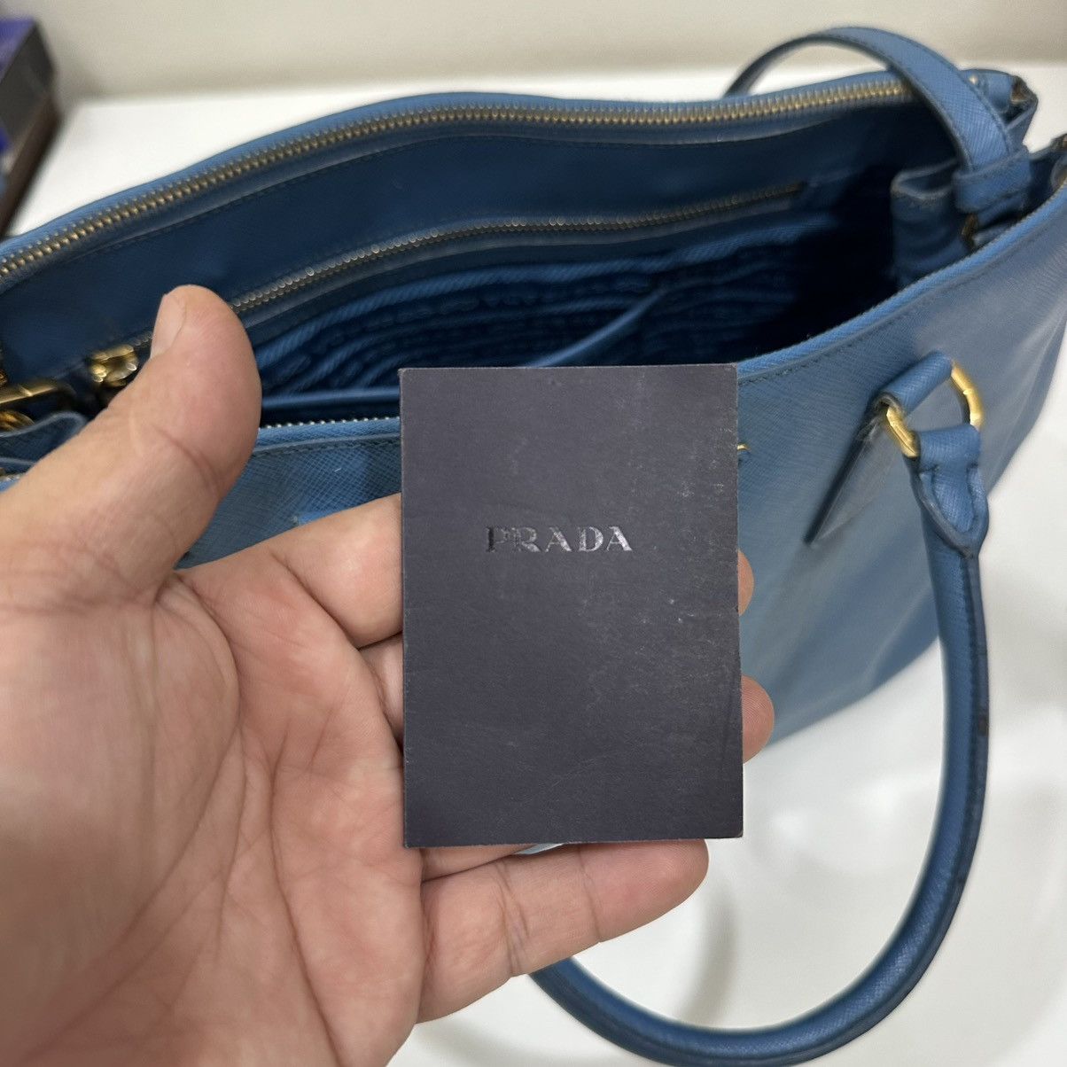 Prada PRADA GALLERIA SATCHEL TWO WAY BAG SAFFIANO LEATHER Size ONE SIZE - 3 Thumbnail