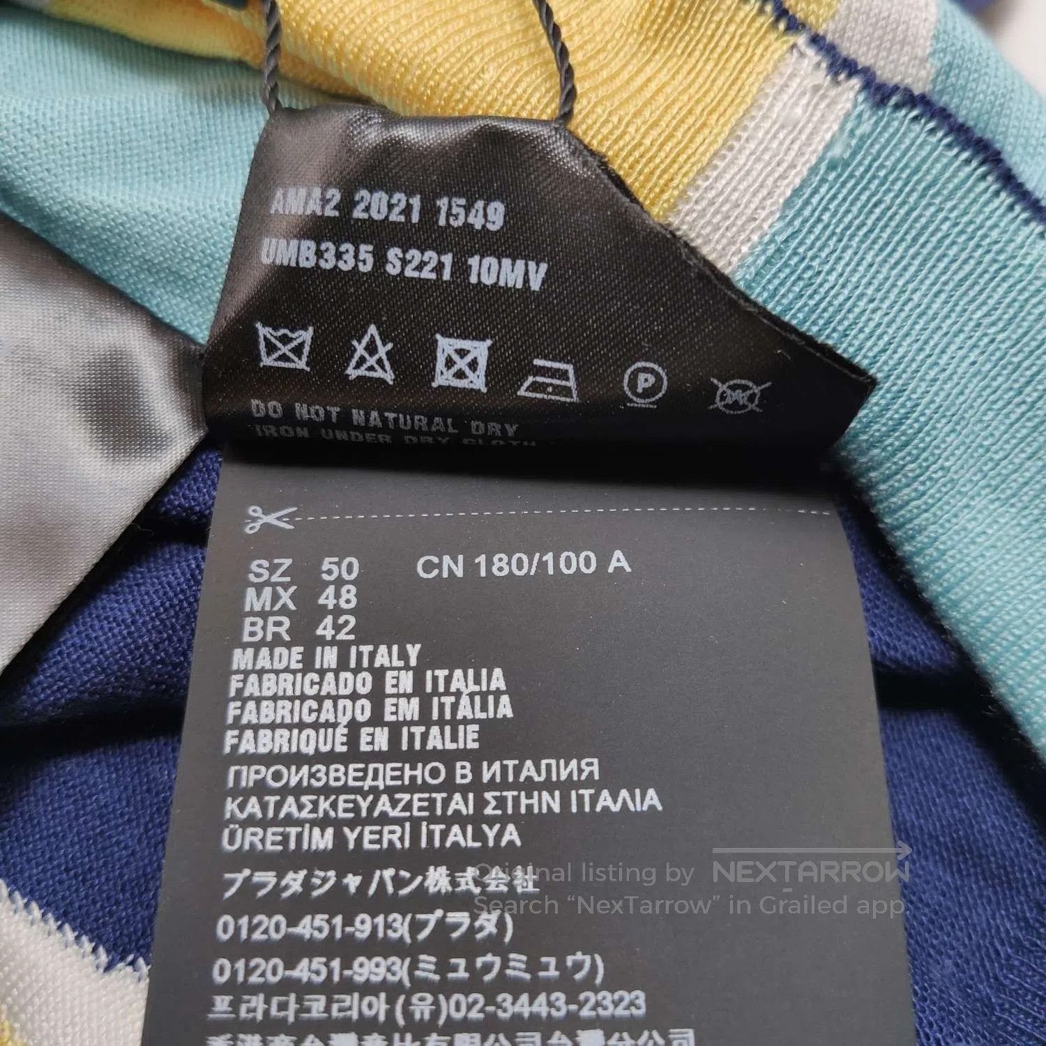 Prada Prada Striped Short. Size US L / EU 52-54 / 3 - 6 Thumbnail