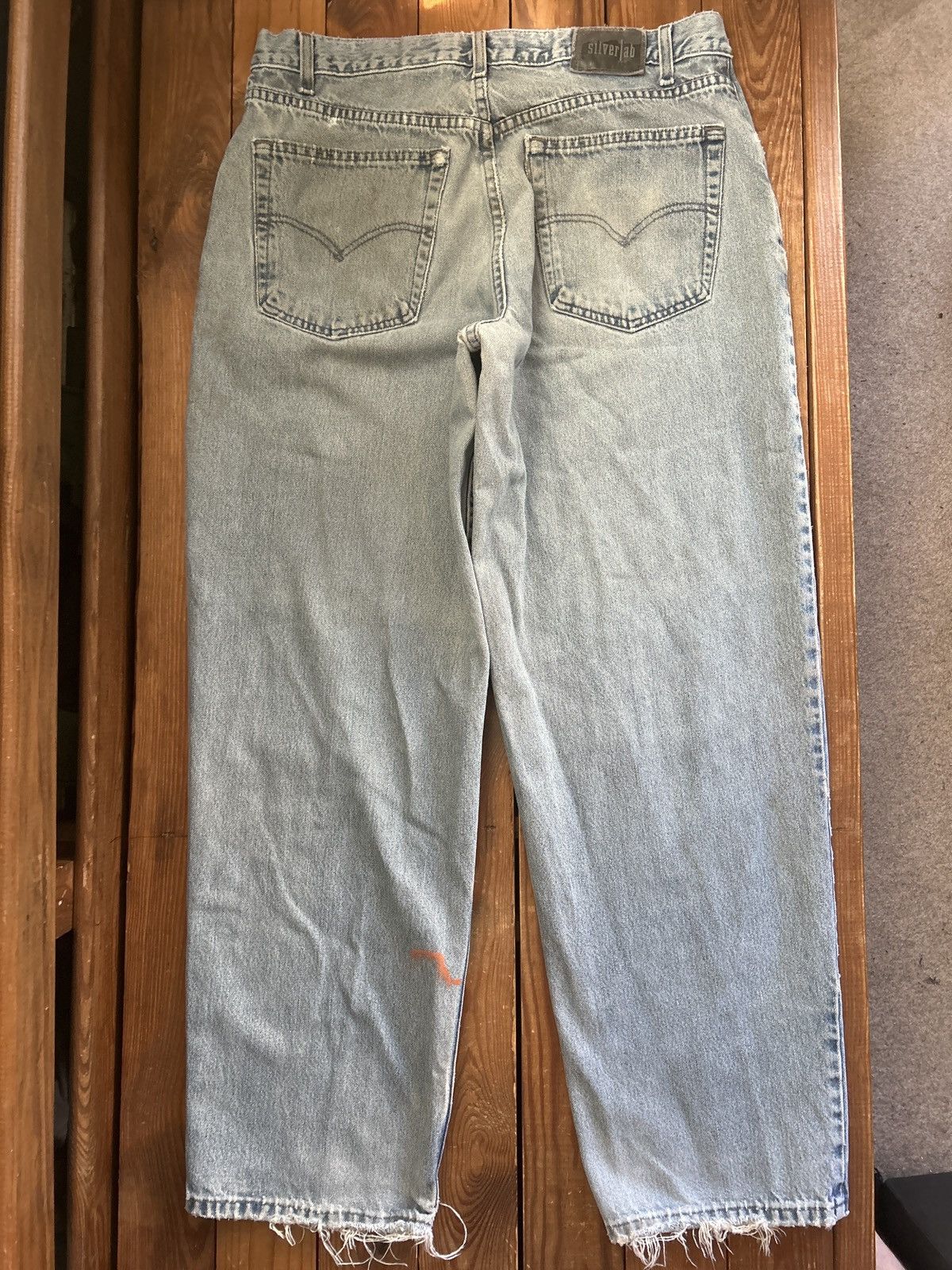 Levi's × Vintage Vintage 90s Levi’s Silver Tab Baggy Blue Denim Jeans Size US 34 / EU 50 - 3 Thumbnail