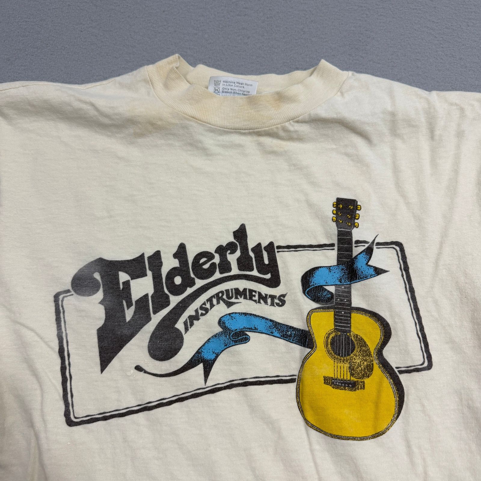 Vintage Vintage Elderly Instruments Shirt Size Medium Ivory 80s Size US M / EU 48-50 / 2 - 4 Thumbnail