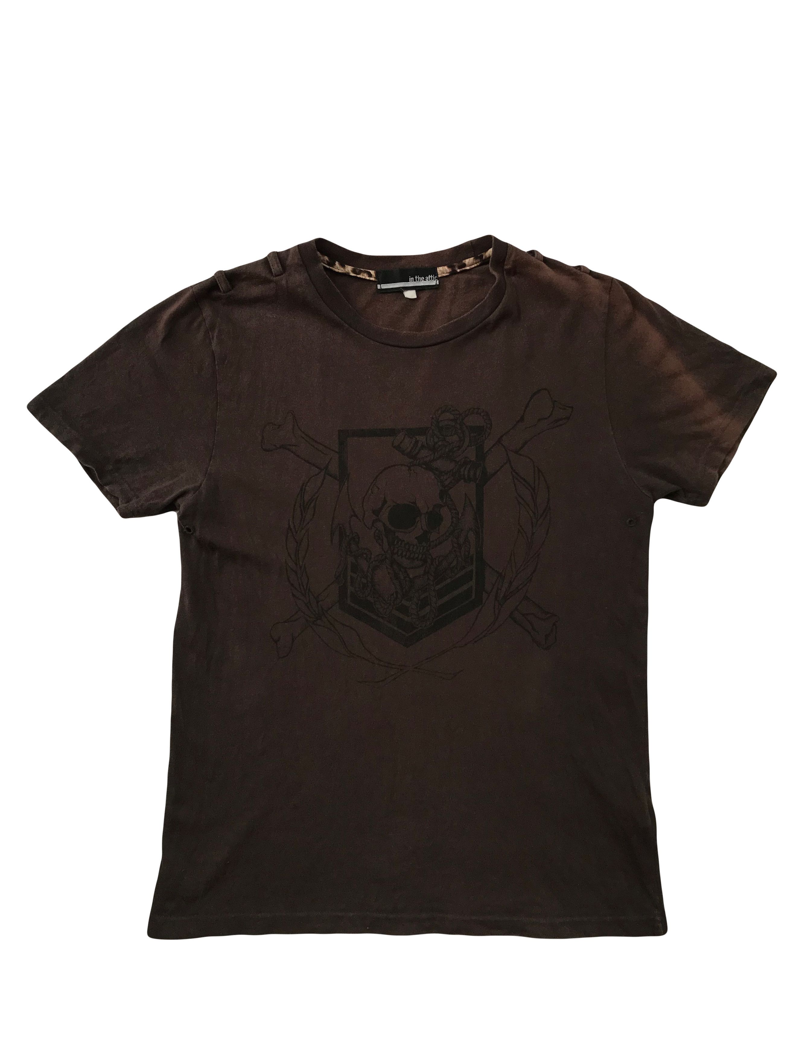 In The Attic 💀NEEDGONE💀 In The Attic Japanese Skull Print Faded Tee Size US XS / EU 42 / 0 - 3 Thumbnail