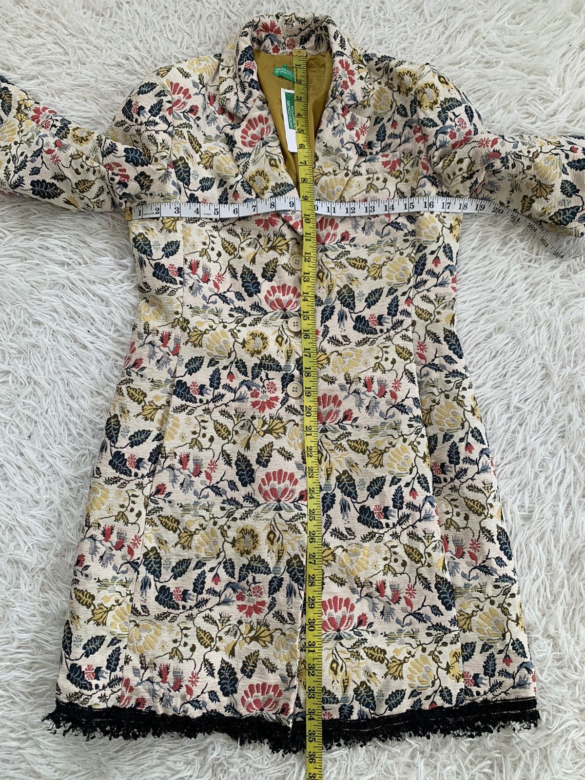 United Colors Of Benetton Cozy Flowers Art United Colors Of Benetton Jacket Size M / US 6-8 / IT 42-44 - 16 Thumbnail