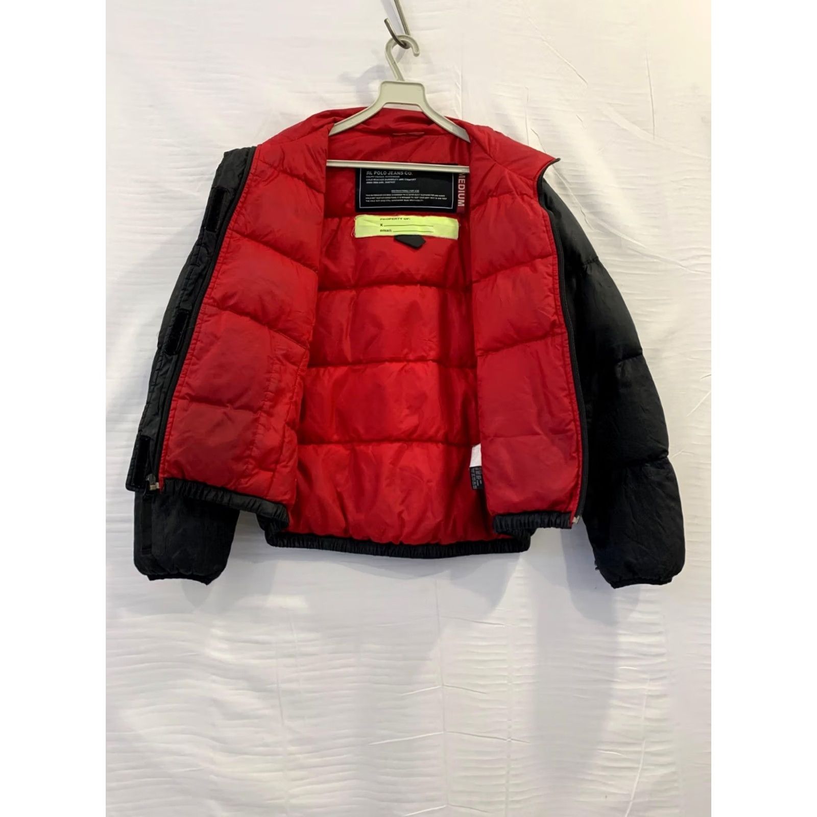 Ralph Lauren Polo Jeans Co. by Ralph Lauren Puffer Jacket Mens Medium Black USA Flag Down#181 Size US M / EU 48-50 / 2 - 6 Thumbnail
