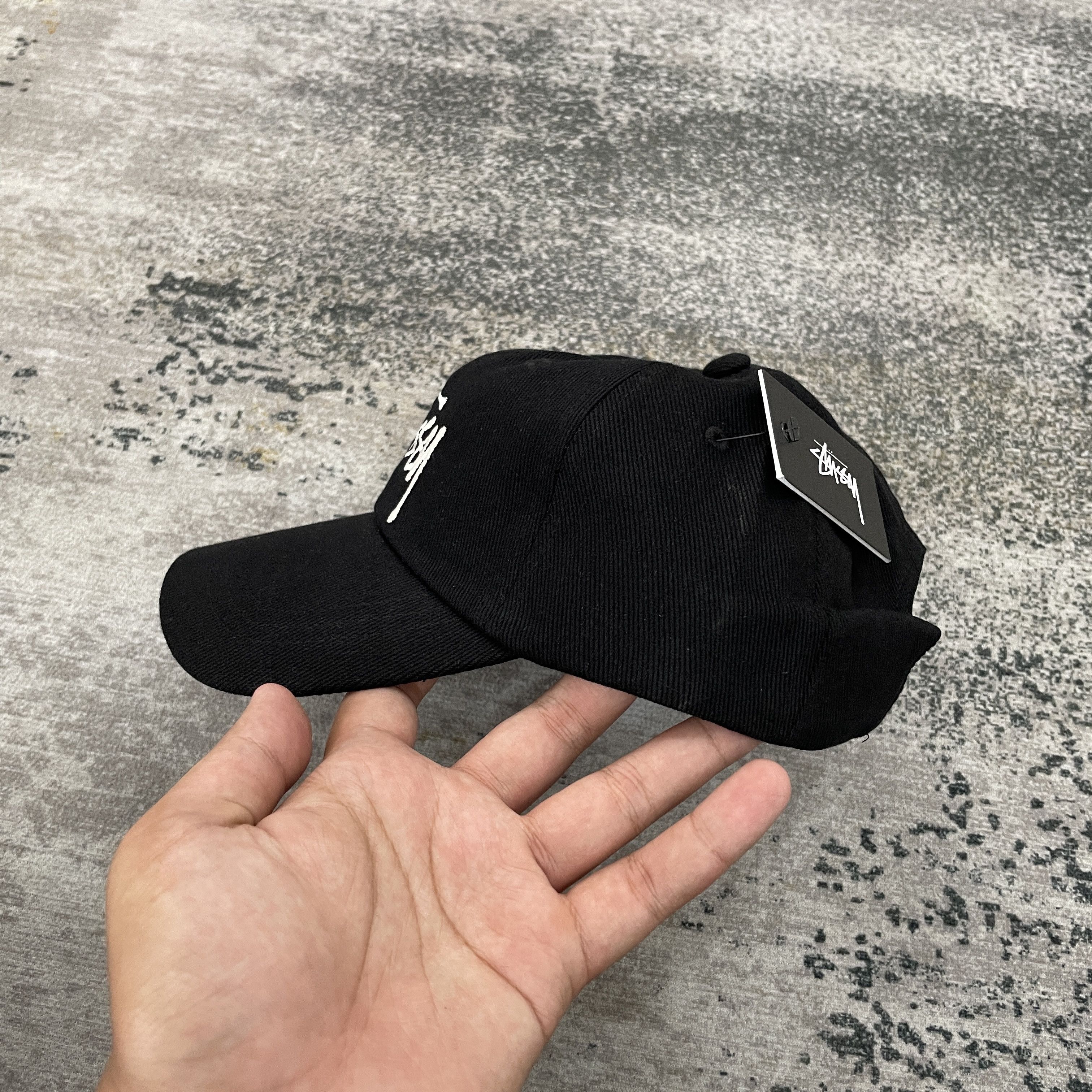Stussy Stussy Big Logo Cap Black Size ONE SIZE - 3 Thumbnail