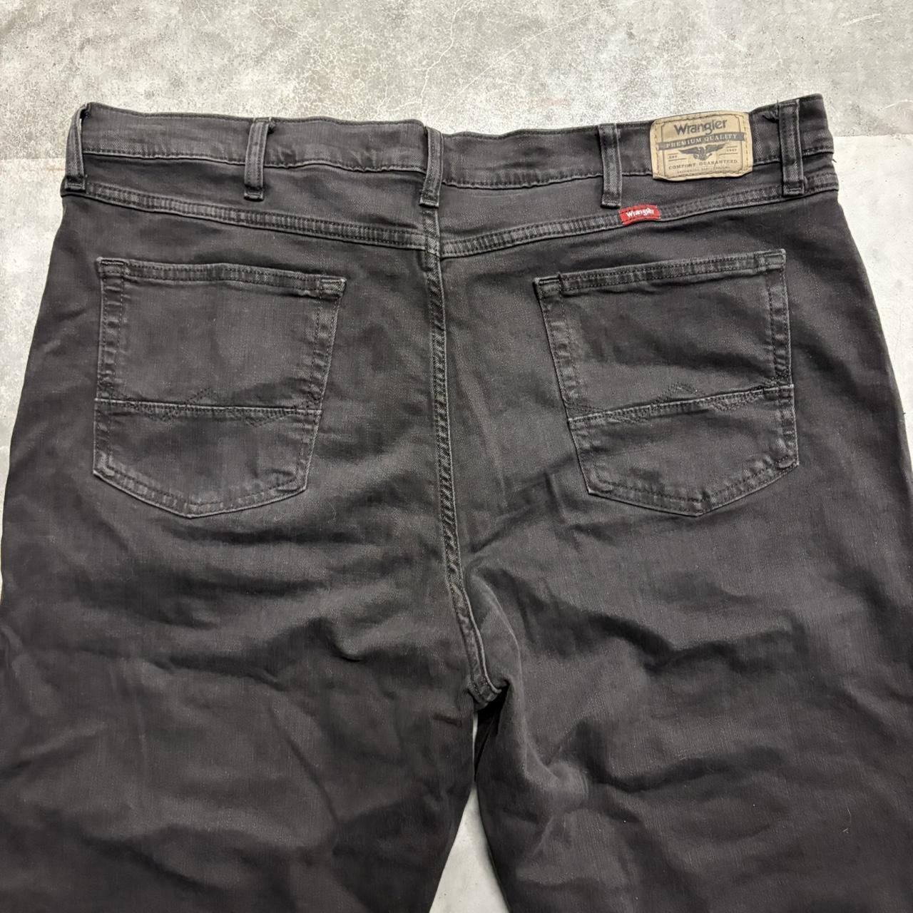 Wrangler Vintage Grunge WideLeg Skater Style Black Denim Jeans! Size US 42 / EU 58 - 7 Thumbnail