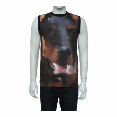 Givenchy Givenchy Paris Doberman Painting Sleeveless Top (L) Size US L / EU 52-54 / 3 - 2 Thumbnail