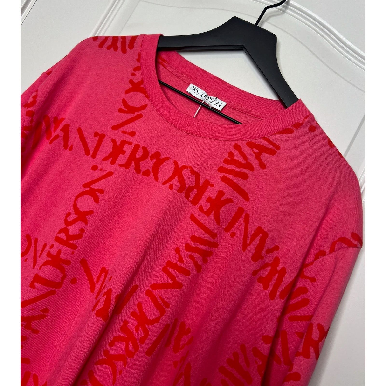 JW Anderson JW Anderson Oversized Grid Logo T-shirt, Size L Size US L / EU 52-54 / 3 - 3 Thumbnail