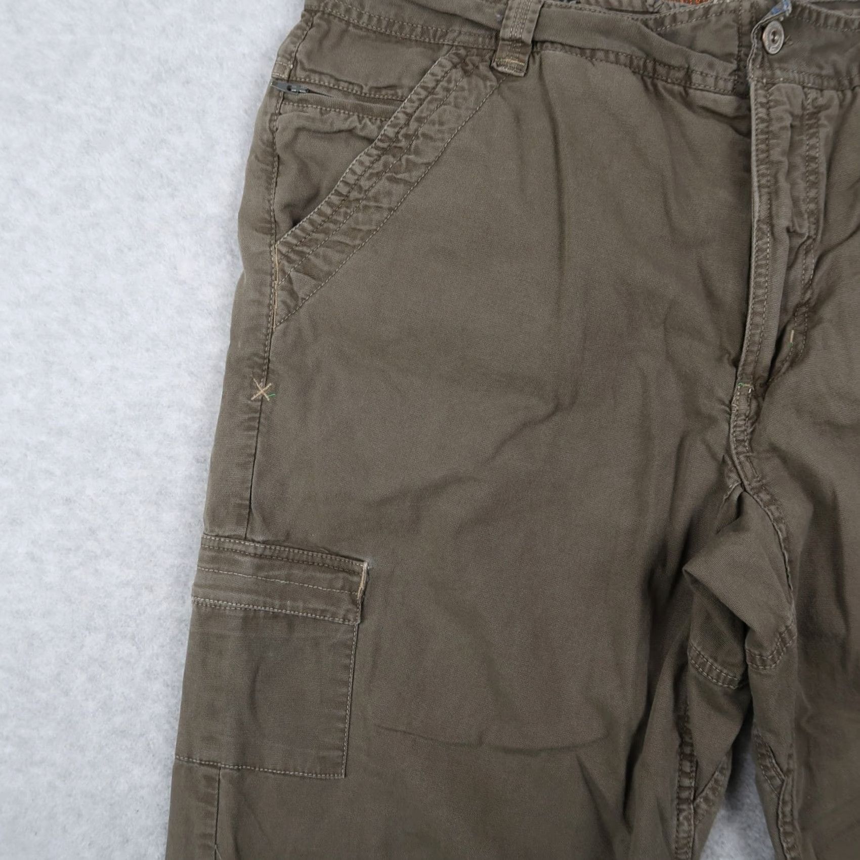 Gramicci Gramicci Cargo Pants Mens 38x31.5 Brown Cotton Blend Hiking Outdoor Size US 38 / EU 54 - 4 Thumbnail
