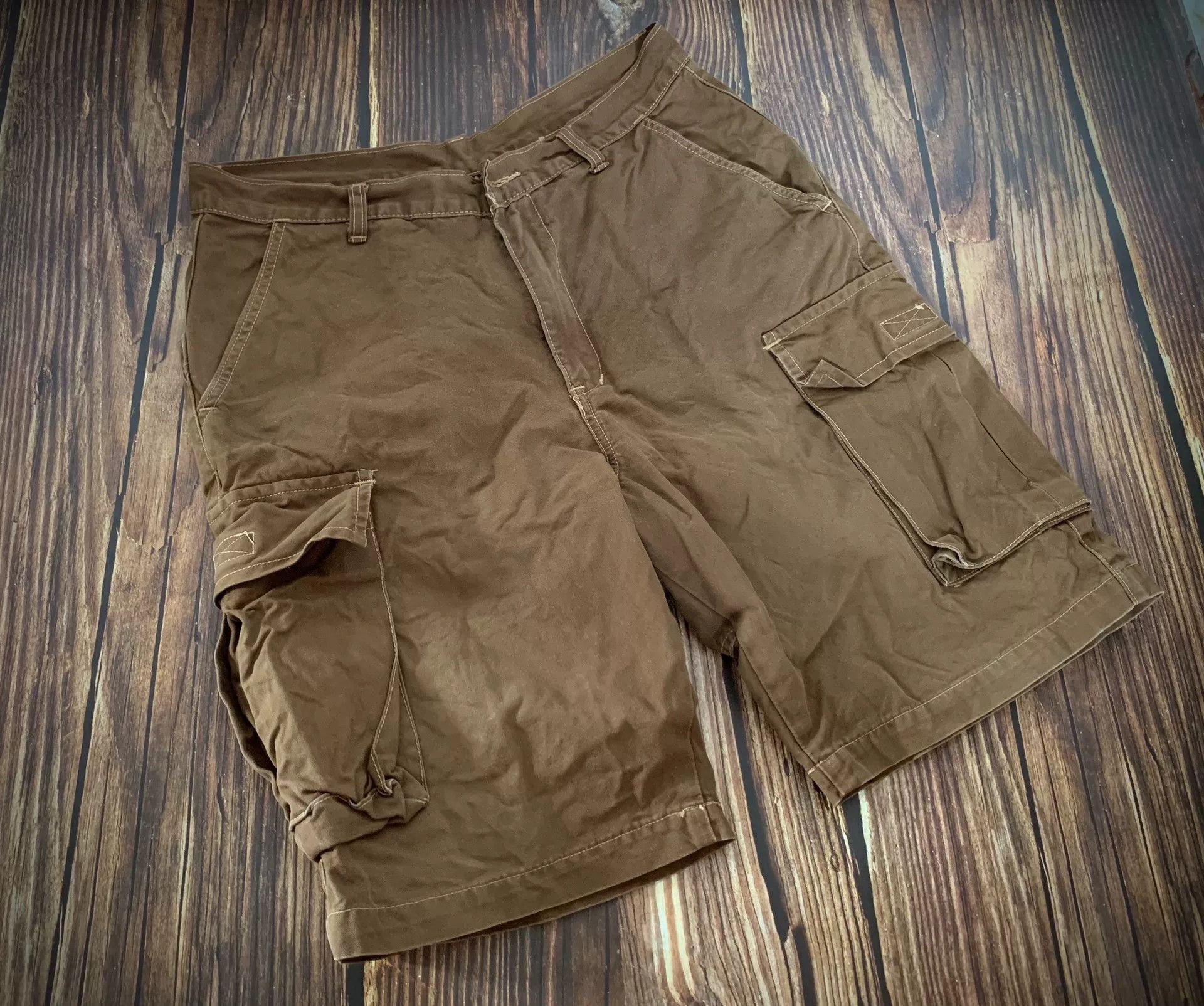The Real McCoy's Joe McCoy Cargo Shorts in Khaki Color Size US 32 / EU 48 - 1 Thumbnail