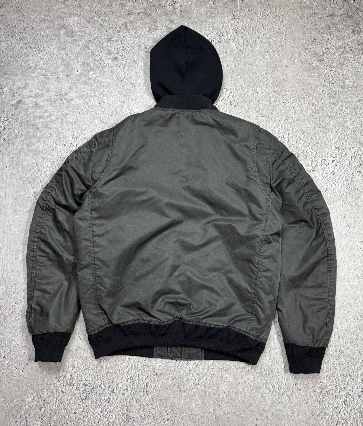 Superdry Superdry Utility Wear Hooded Bomber Jacket Double Zip L Size US L / EU 52-54 / 3 - 10 Thumbnail