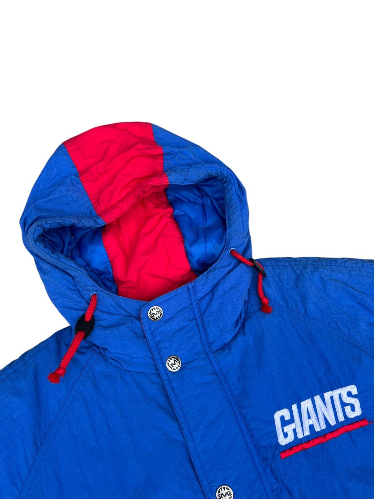 Mirage Vintage 90s NFL NY Giants Big Logo Puffer Jacket Hoodie Size US M / EU 48-50 / 2 - 11 Thumbnail
