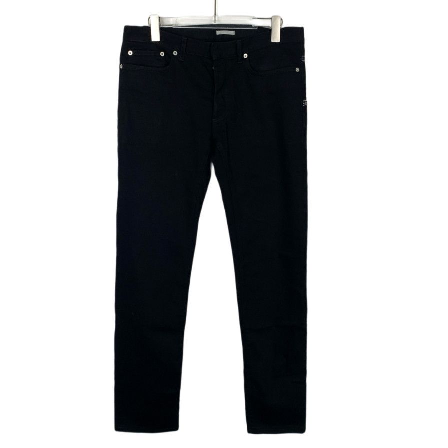 Dior Dior Black Cotton Logo-Tape Straight Jeans (Size 30) Size US 30 / EU 46 - 1 Thumbnail