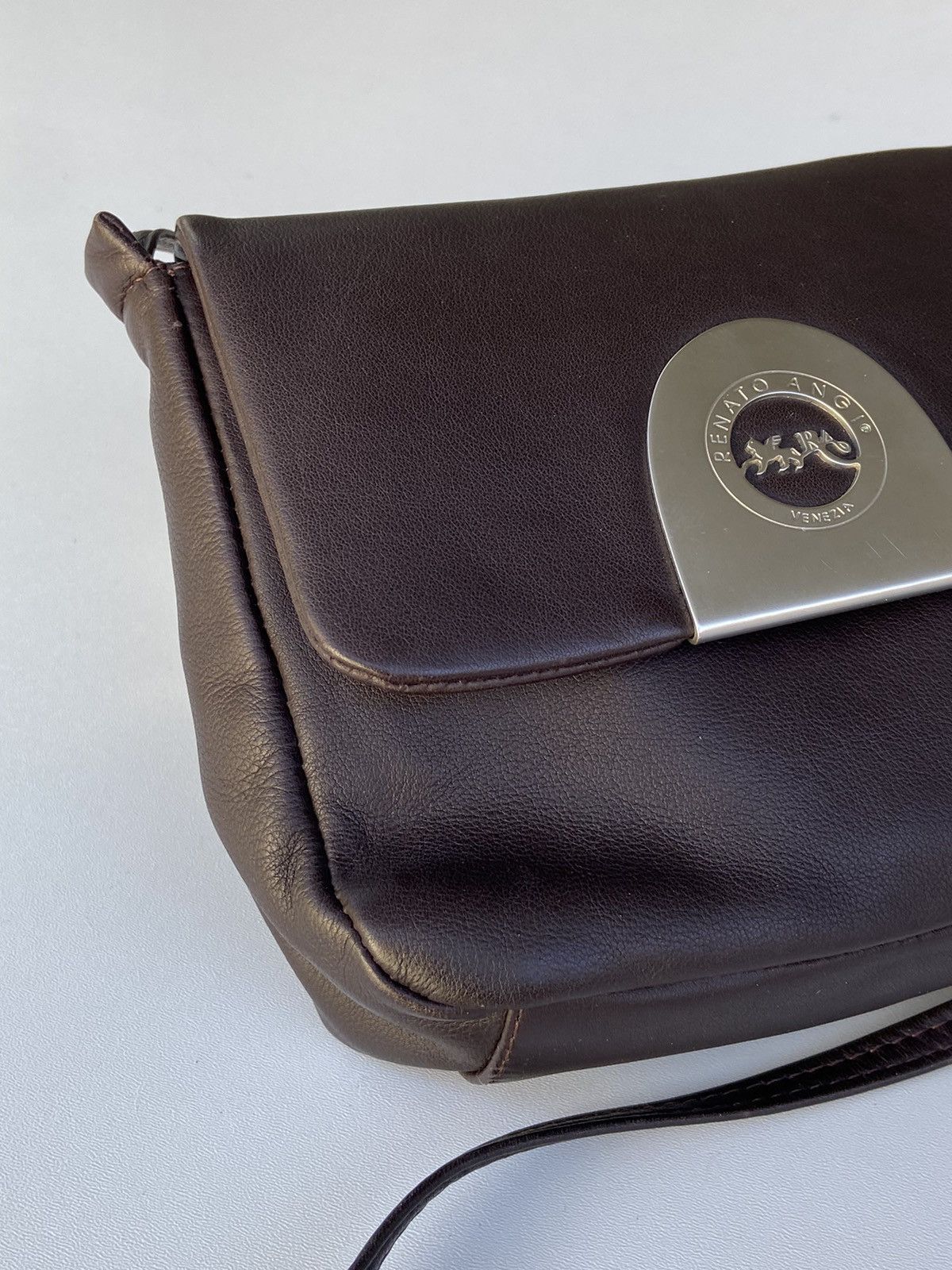 Designer RENATO ANGI FULL LEATHER SLING BAG Size ONE SIZE - 4 Thumbnail