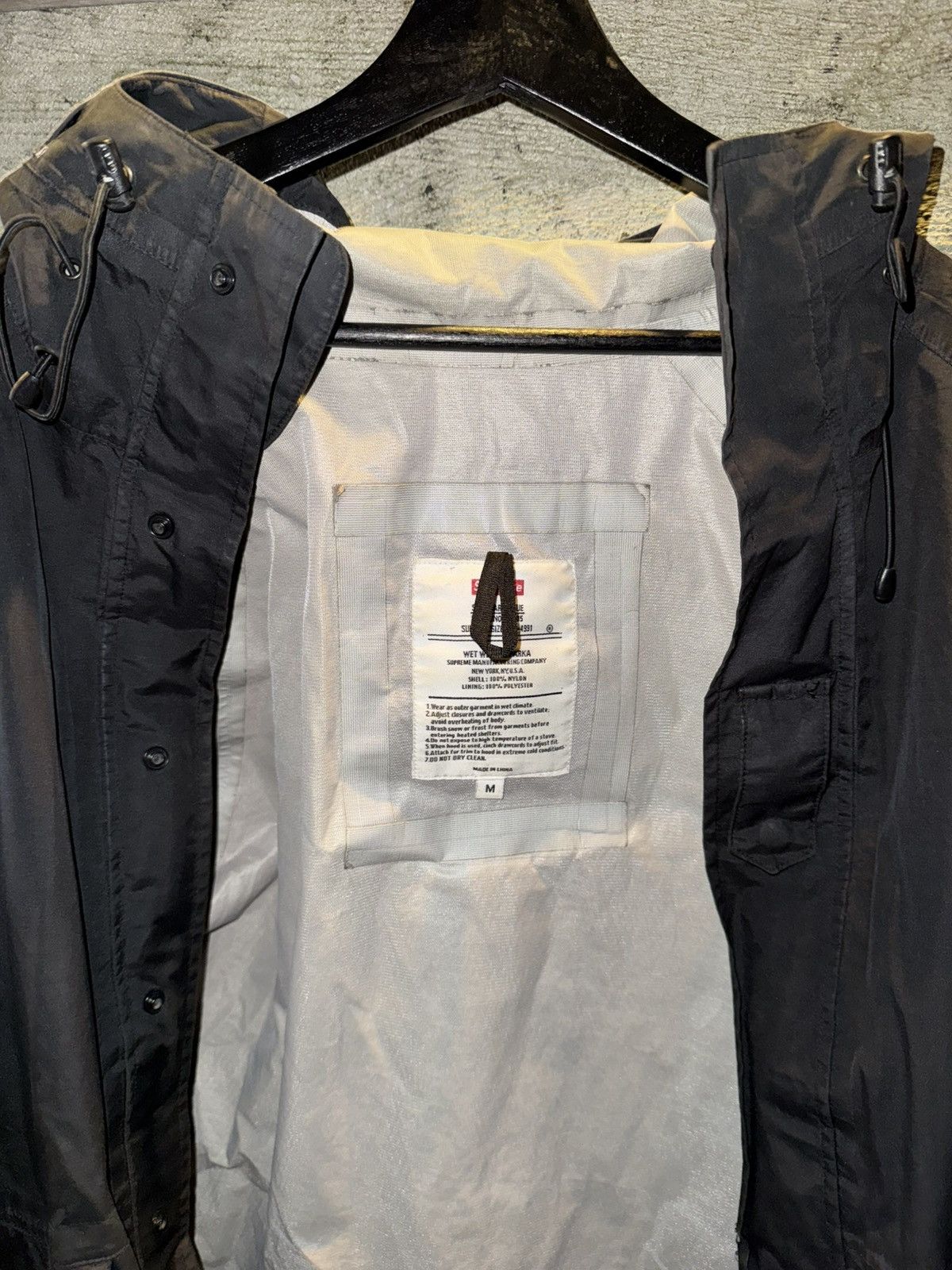 Supreme Supreme Arabic Logo Military Taped Seam Parka Black Size US M / EU 48-50 / 2 - 2 Thumbnail