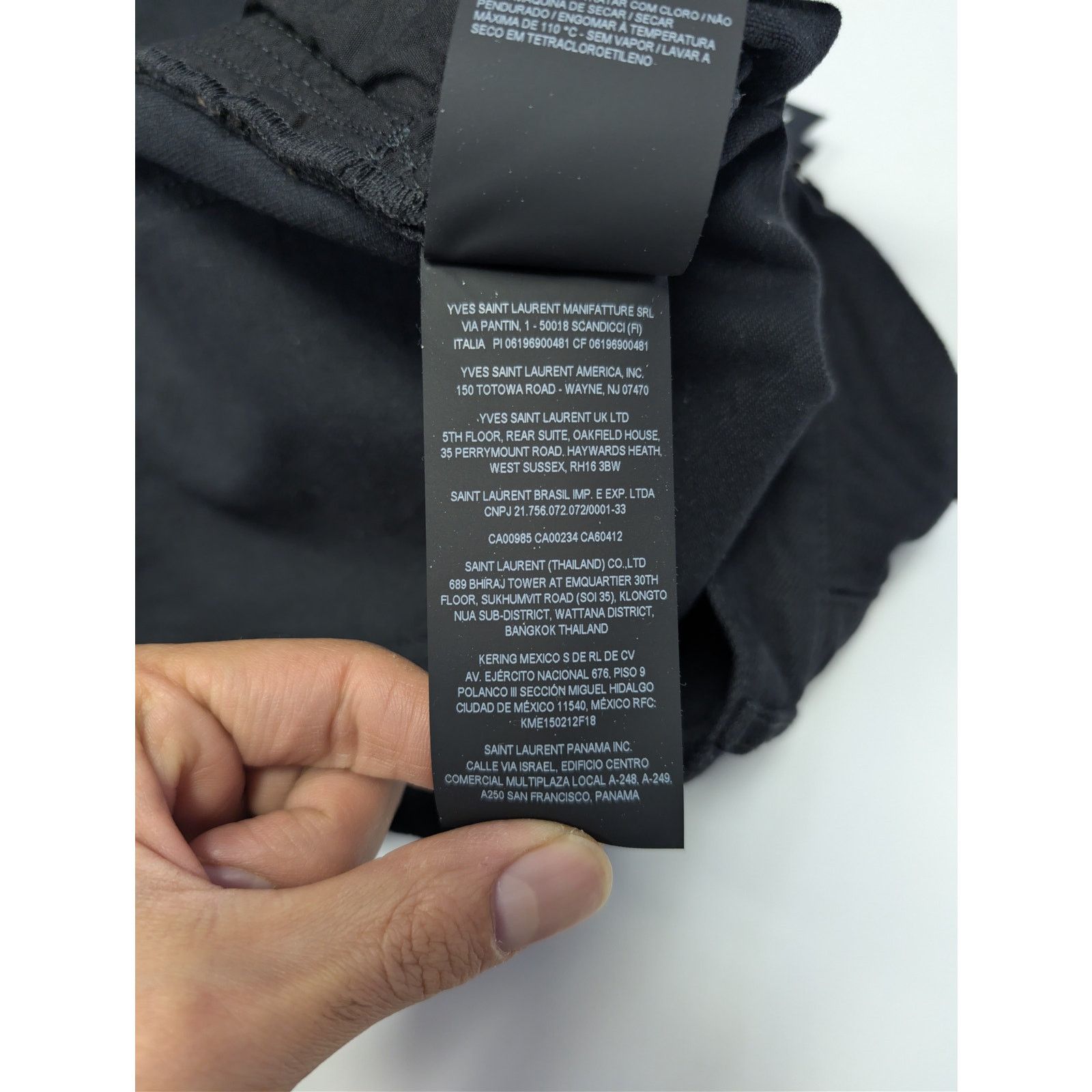 Saint Laurent Paris o1rshd1 Straight Baggy Denim Jeans in Oklahoma Black Size US 29 - 20 Thumbnail