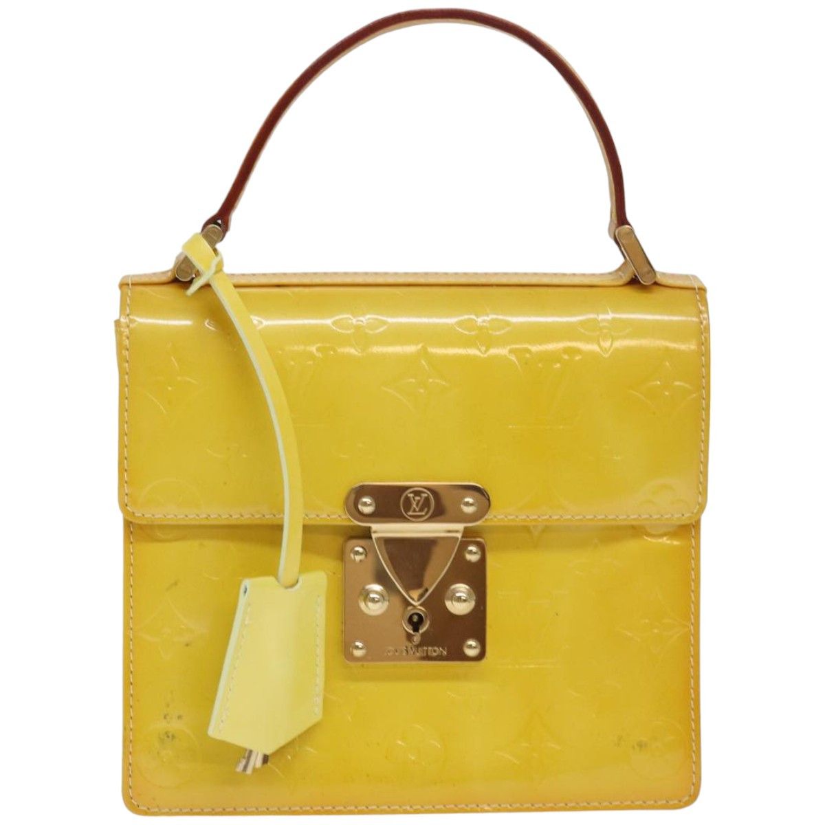 Louis Vuitton Spring Street Yellow Patent Leather Handbag (Pre-Owned) Size ONE SIZE - 1 Thumbnail